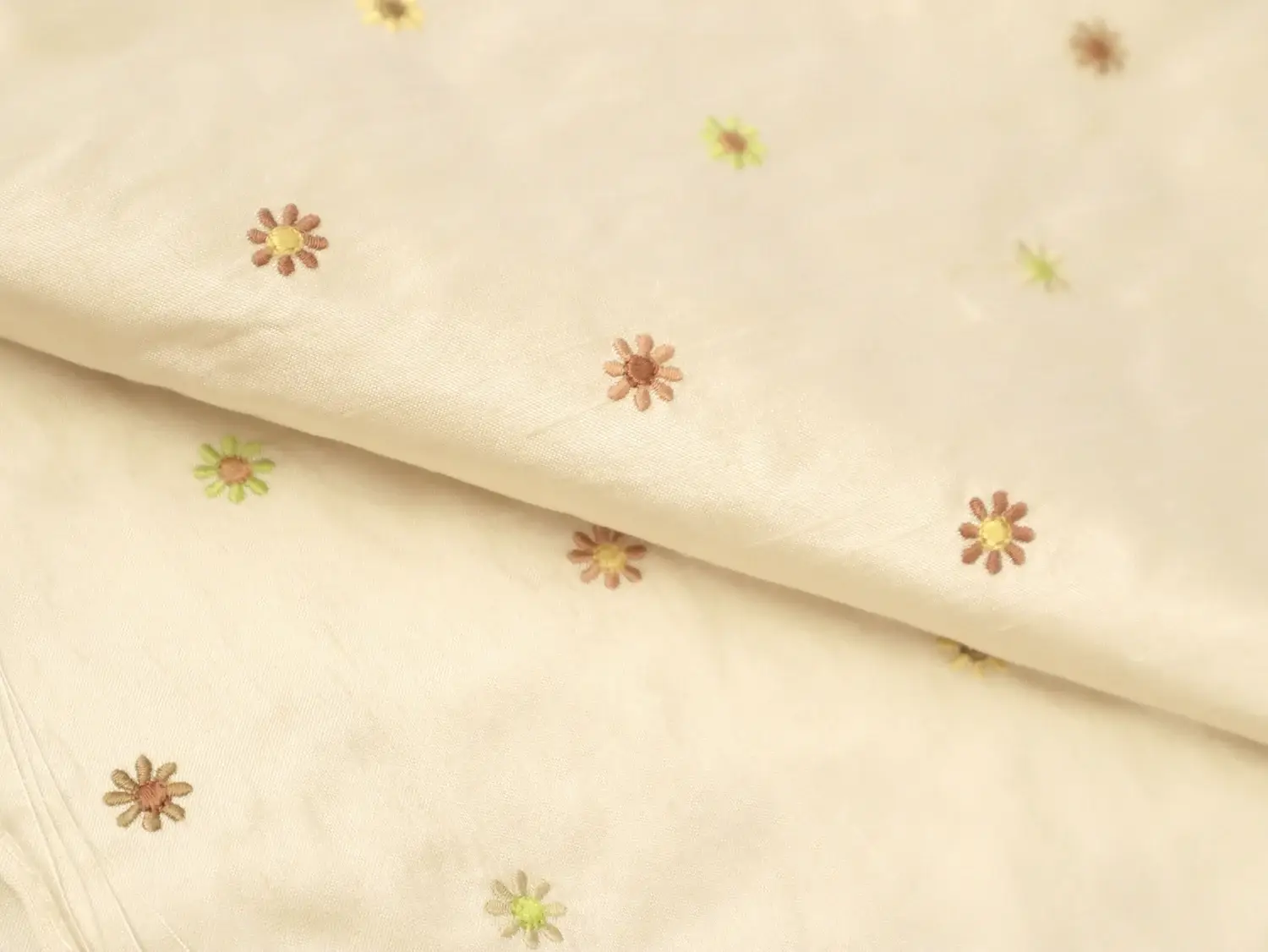 Embroidered Silk Shantung