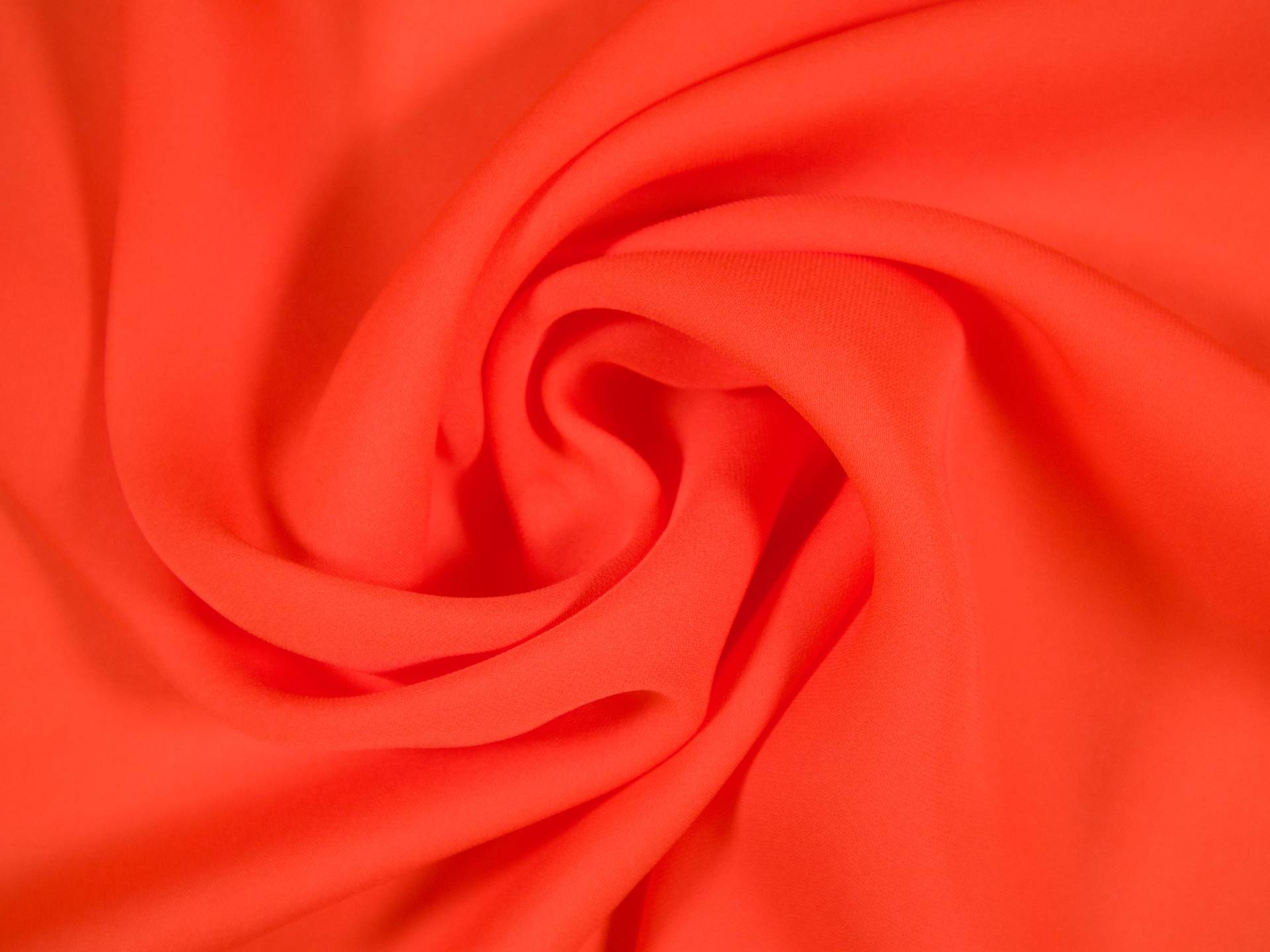 Silk Georgette in Tangerine draped