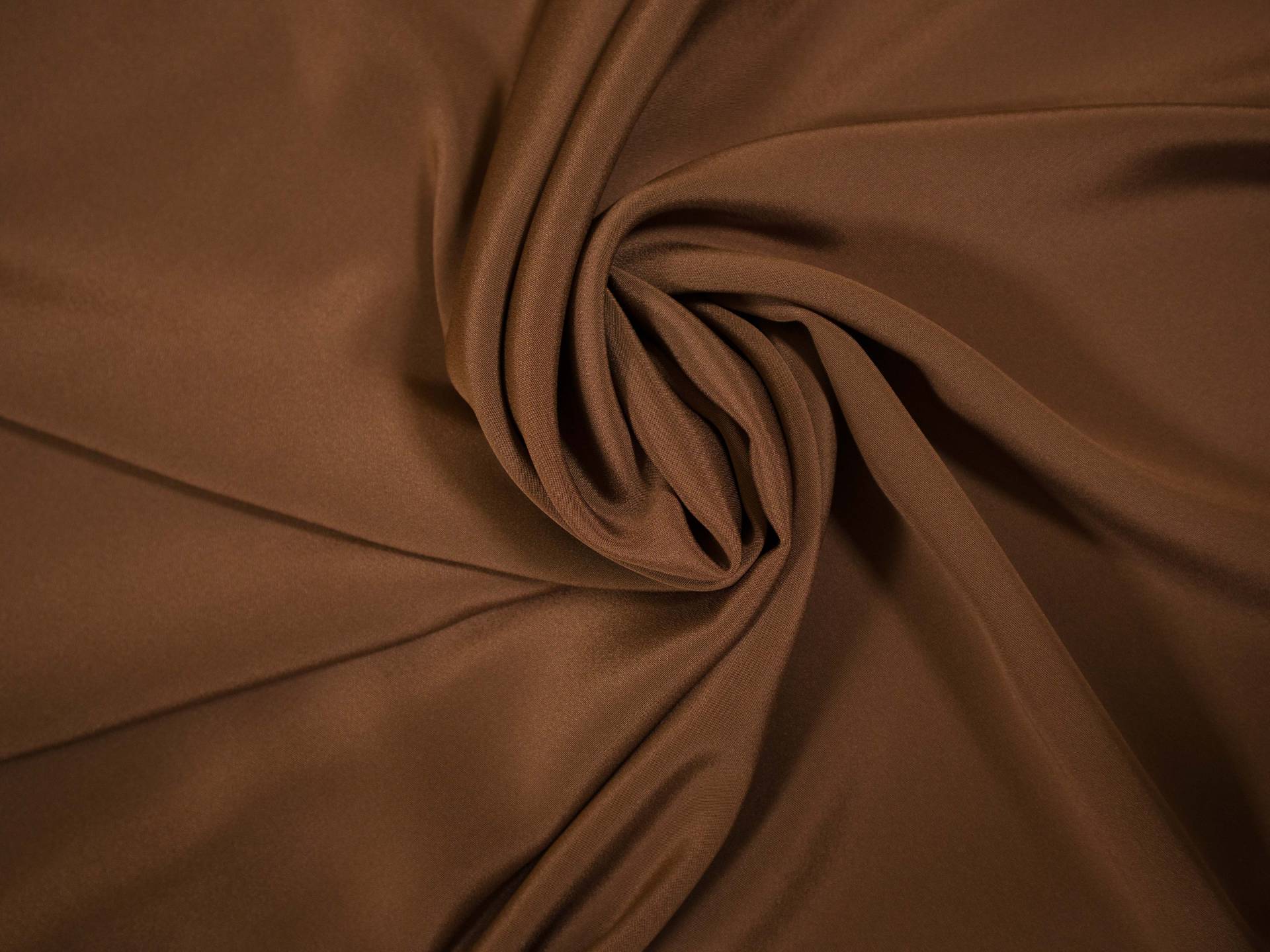 silk 4 ply crepe in Mocha- draped