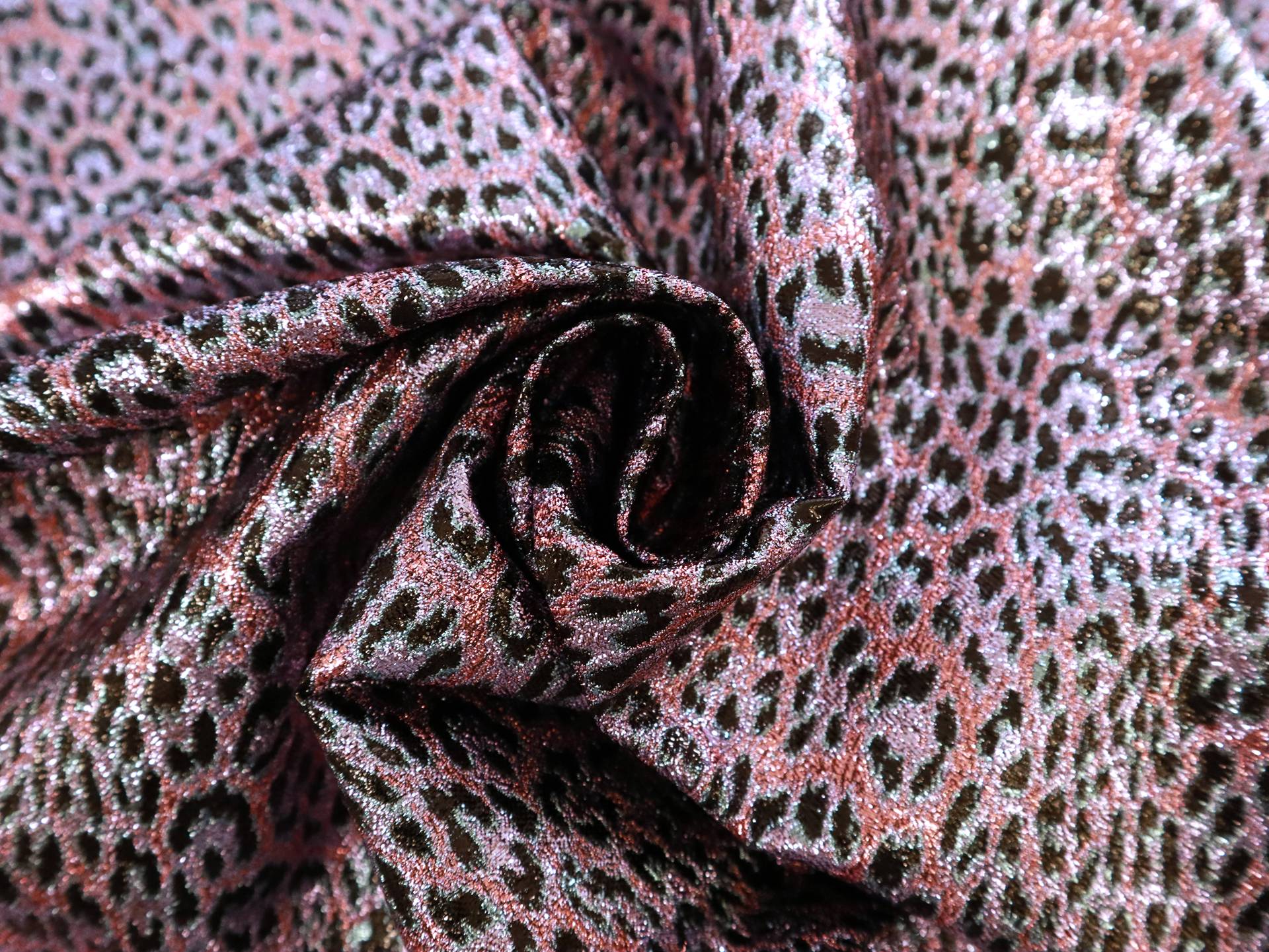 Metallic Animal Print Lame