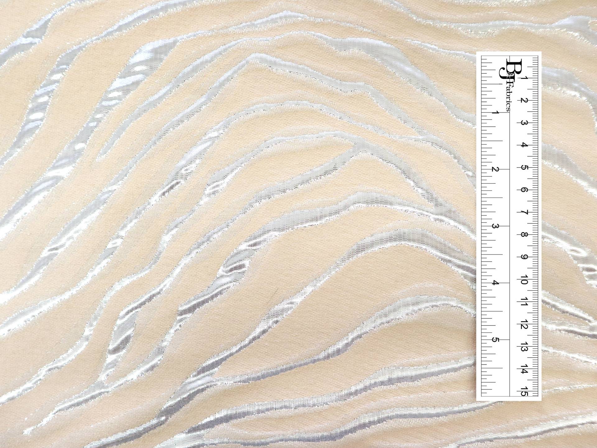 Metallic Zebra Print Brocade