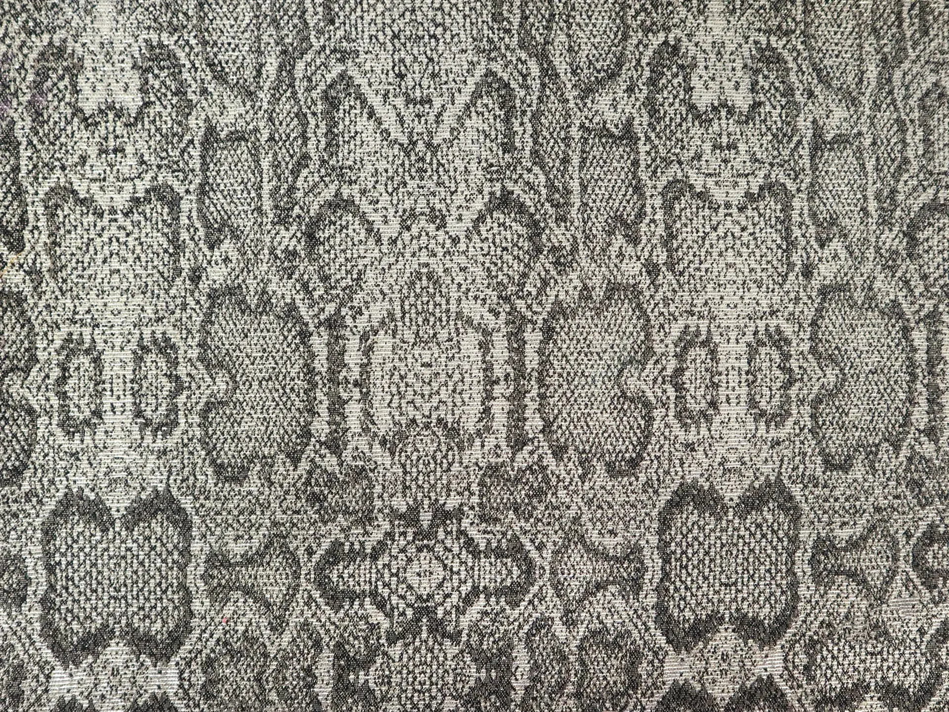 Metallic Snake Print Brocade