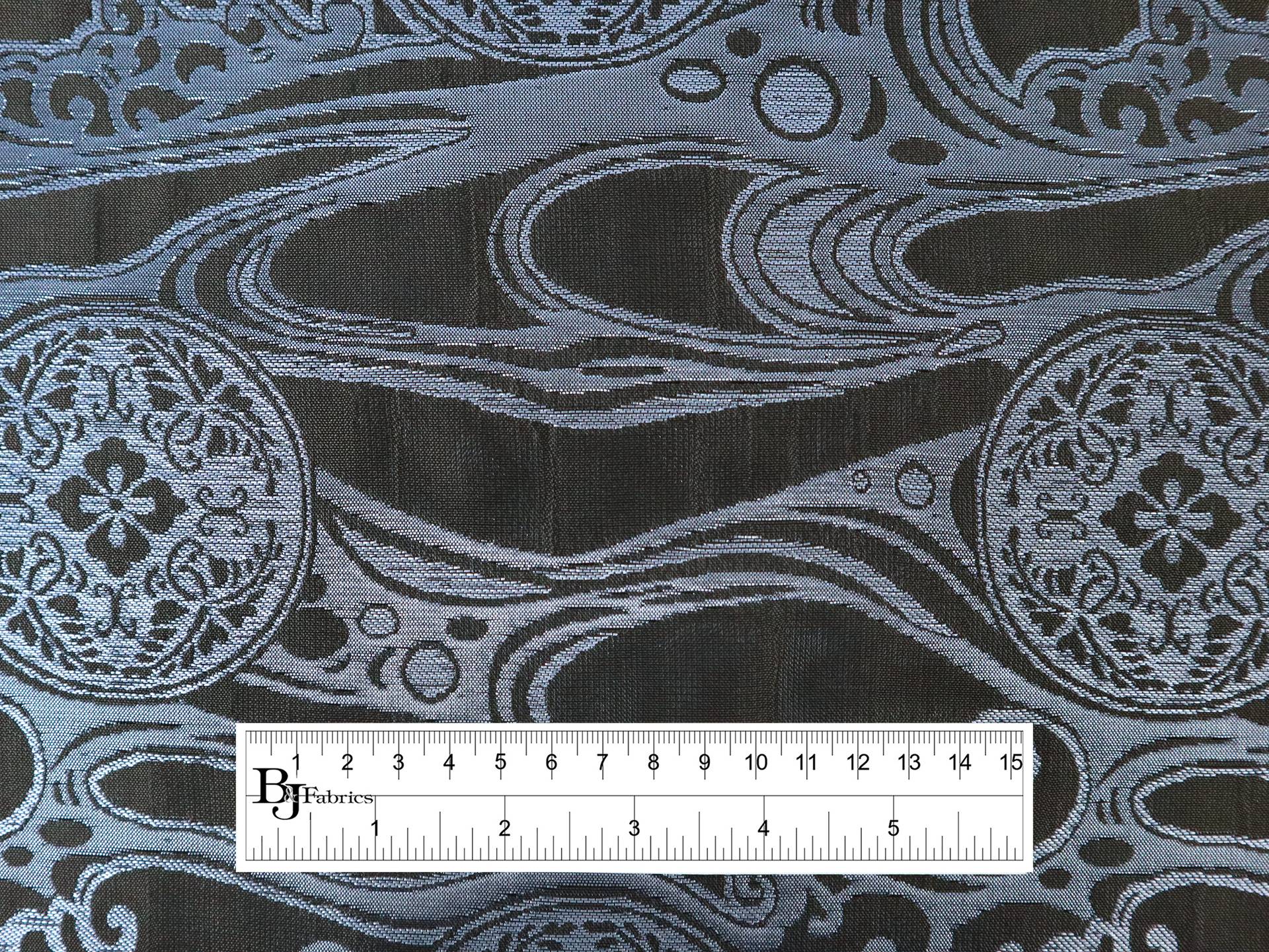 Metallic Brocade with Decorative Pattern