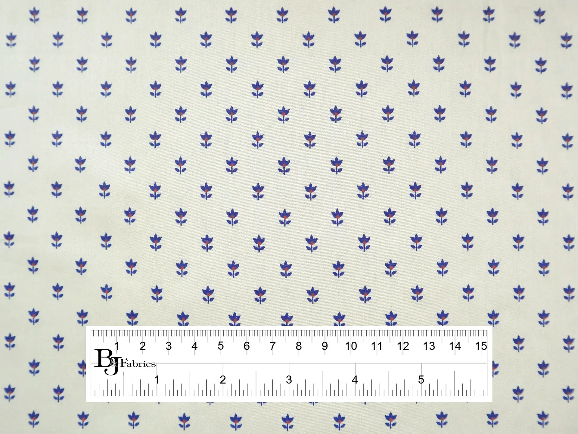 Giza Cotton Sateen with Petite Floral Print