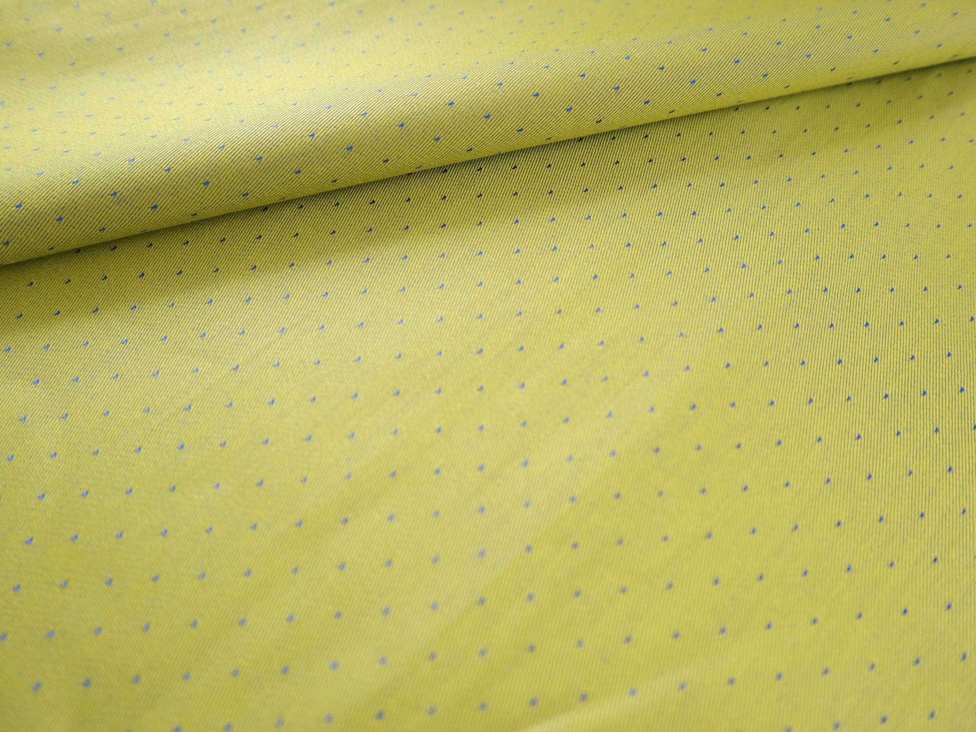 Cotton Dobby Sateen Twill in Apple Green