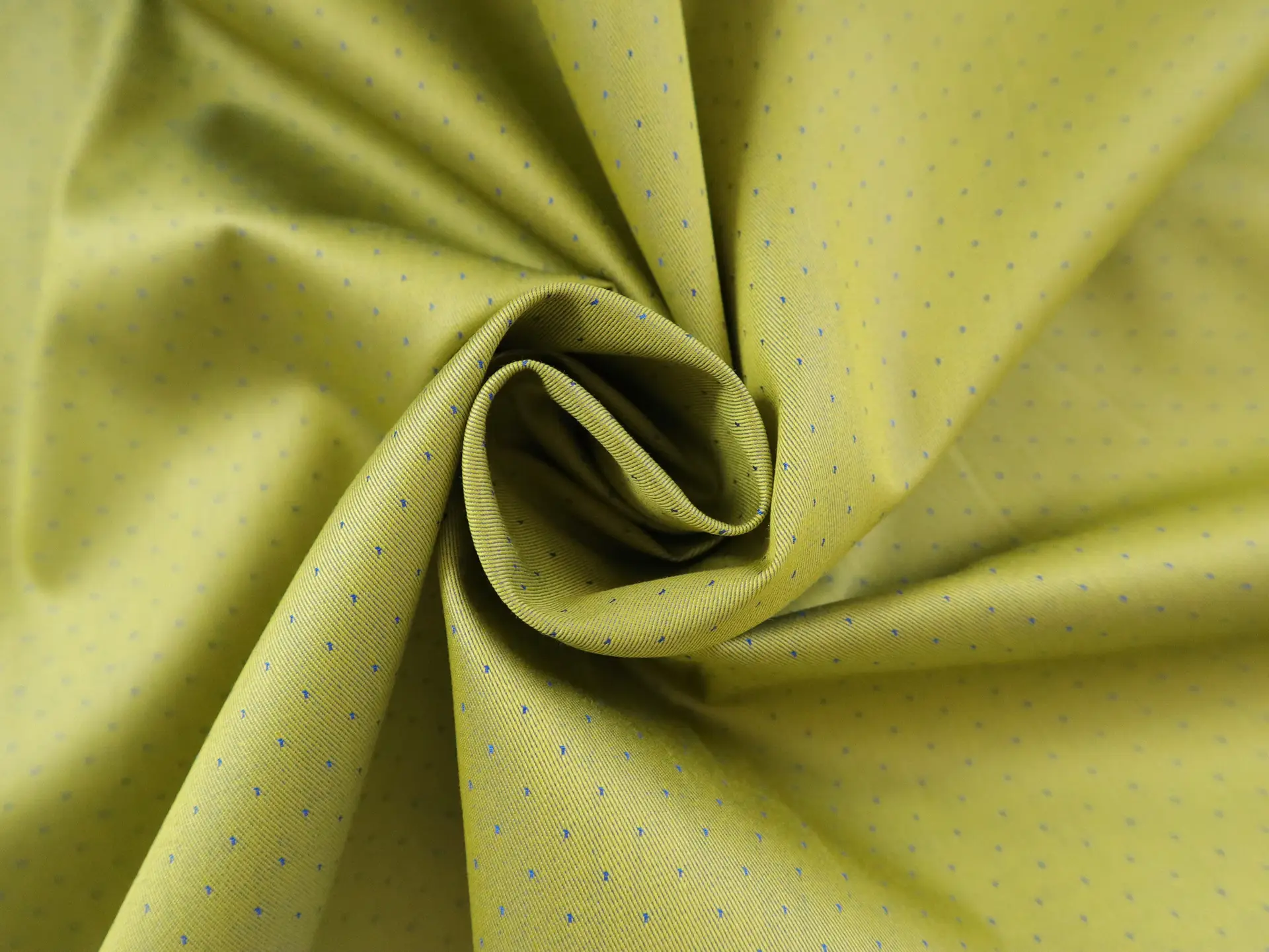 Cotton Dobby Sateen Twill in Apple Green
