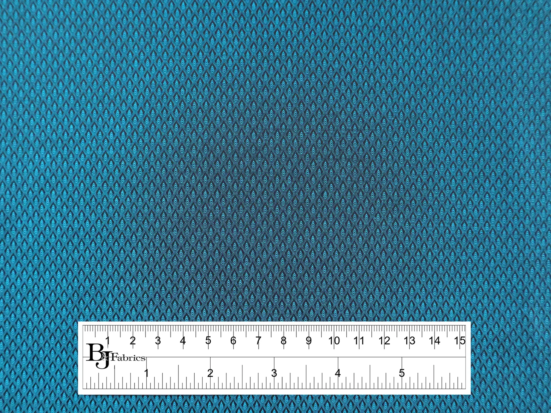 Cotton Jacquard Shirting in Teal