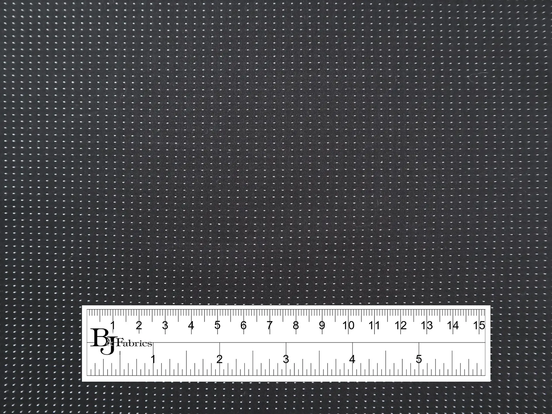 Two-Ply Cotton Pin Dot Shirting in Black