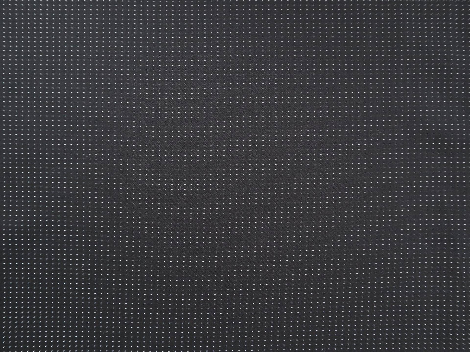 Two-Ply Cotton Pin Dot Shirting in Black