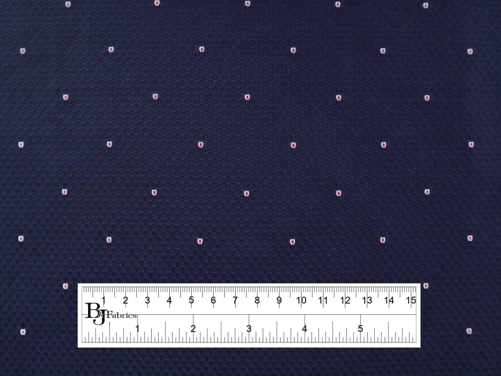 Two-Ply Cotton Birdseye Piqué in Navy
