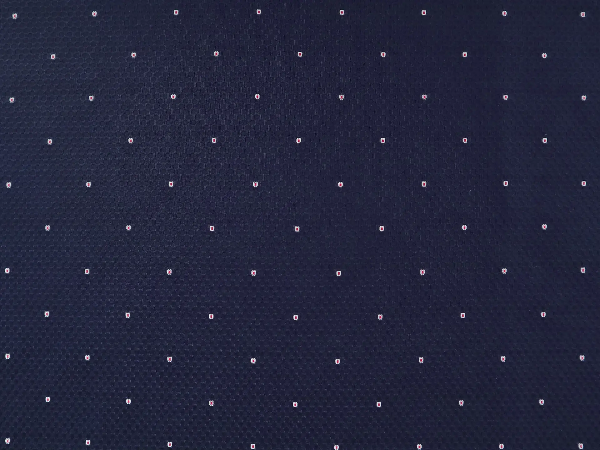 Two-Ply Cotton Birdseye Piqué in Navy