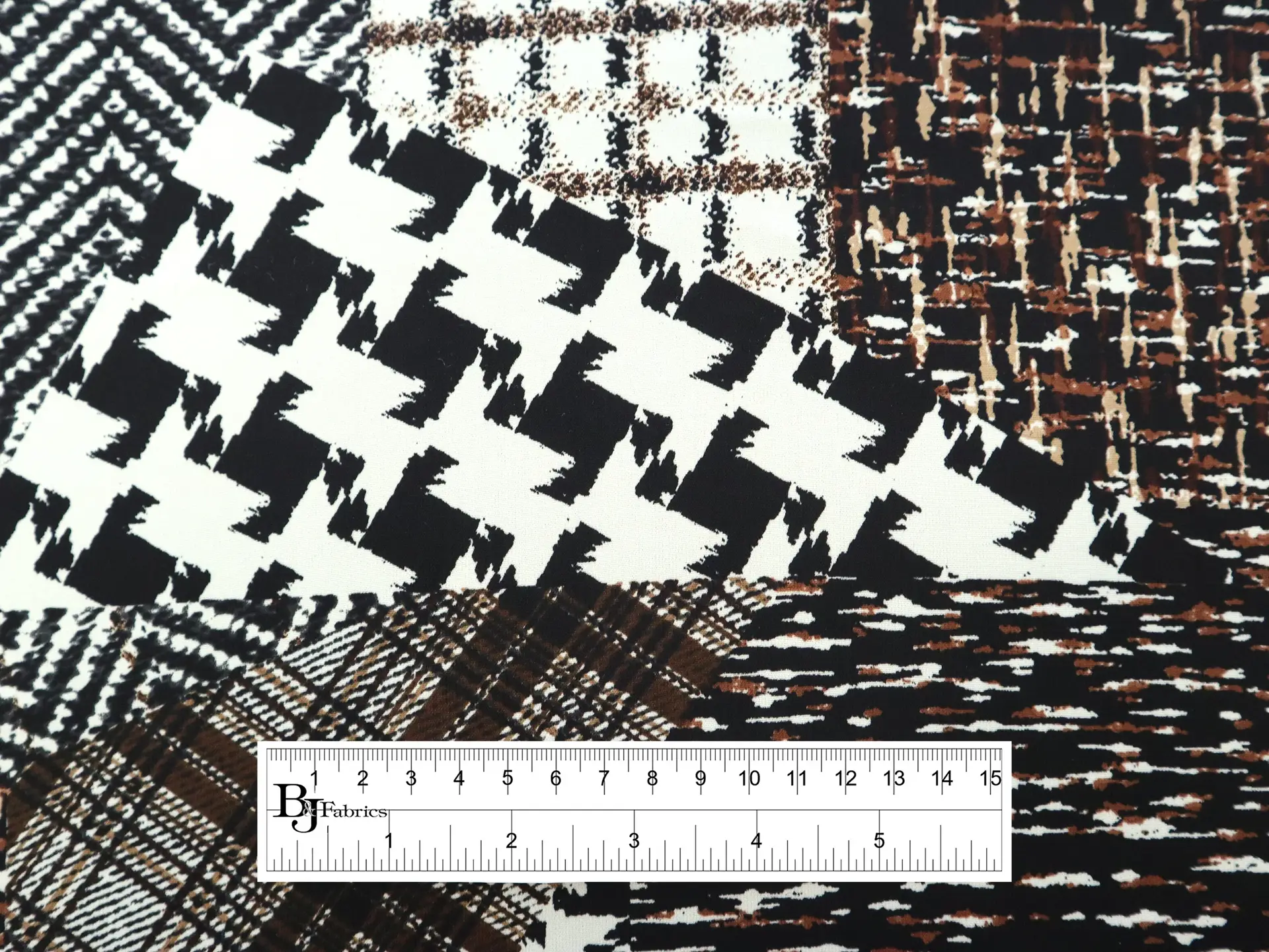 Polyester Georgette with Multi Tweeds Print