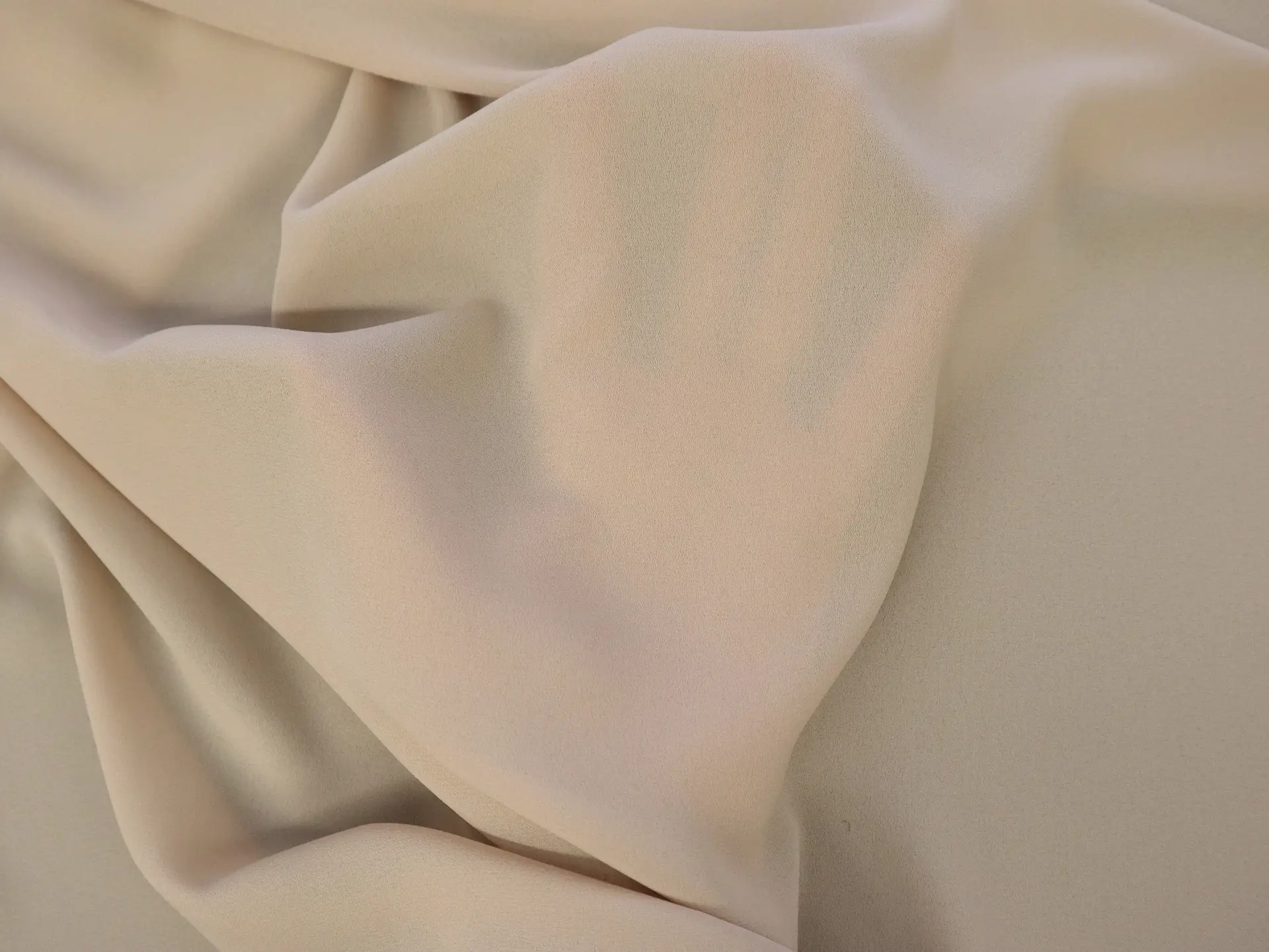 Polyester Double Georgette in Nude