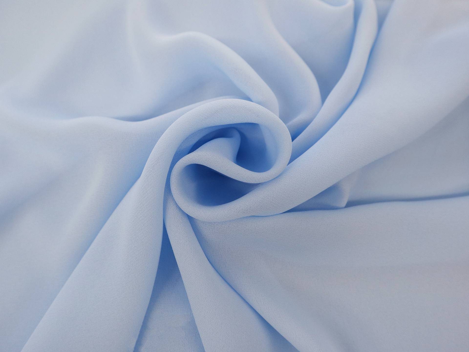 Polyester Double Georgette in Steel Blue