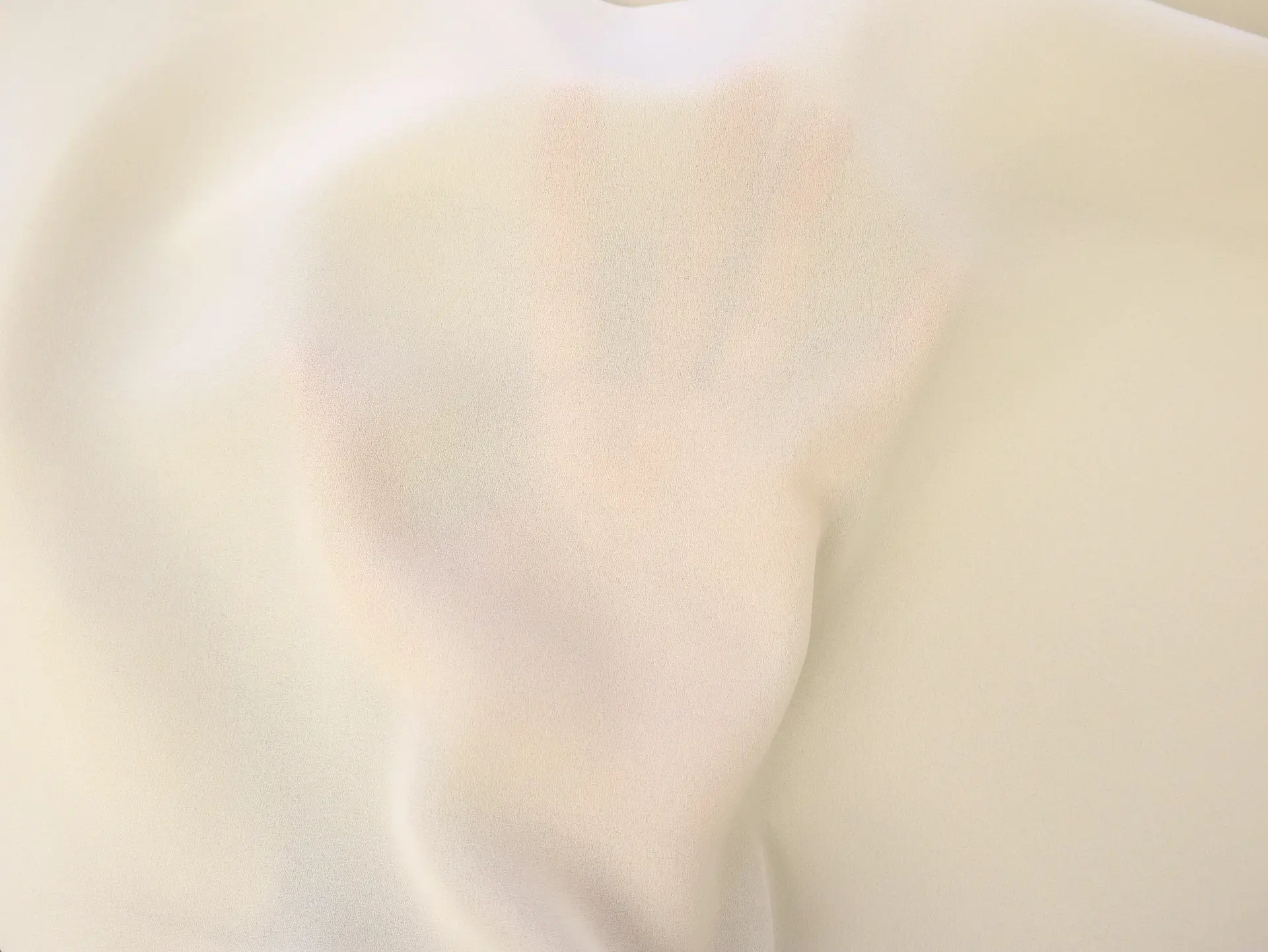 Polyester Double Georgette in Ecru