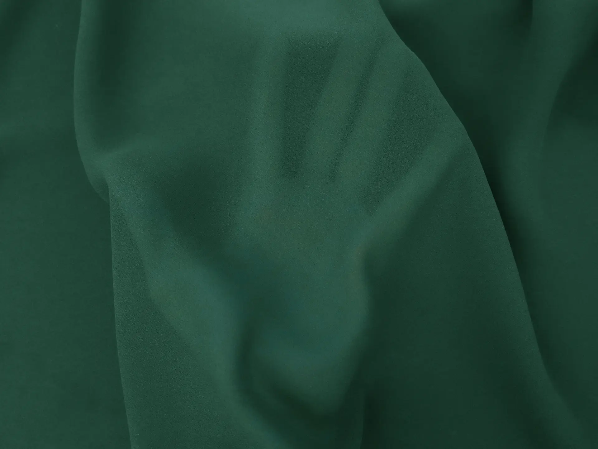 Polyester Double Georgette in Hunter