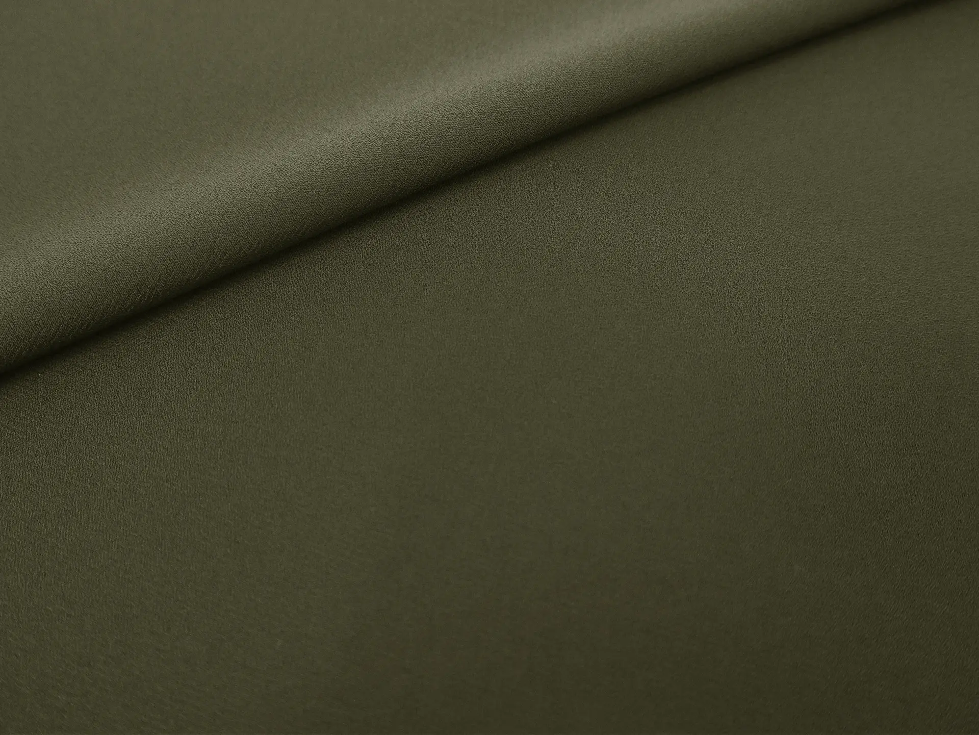 Polyester Double Georgette in Olive