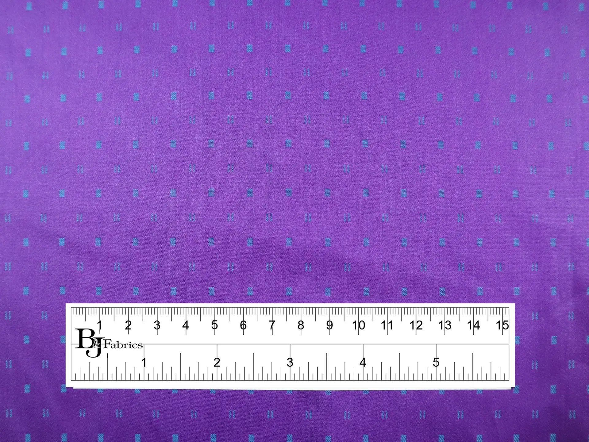 Cotton Dobby Sateen in Teal & Purple
