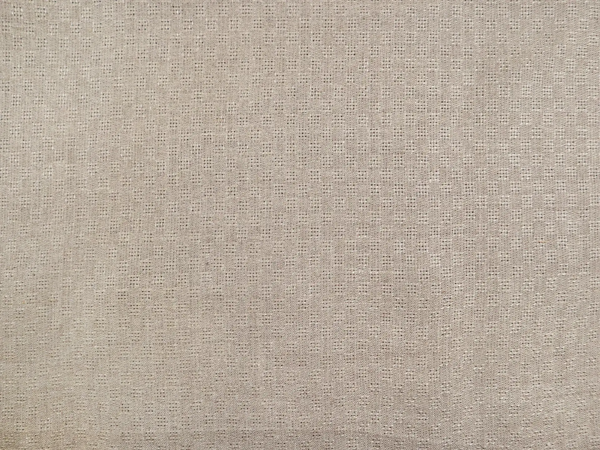Novelty Check Linen in Flax