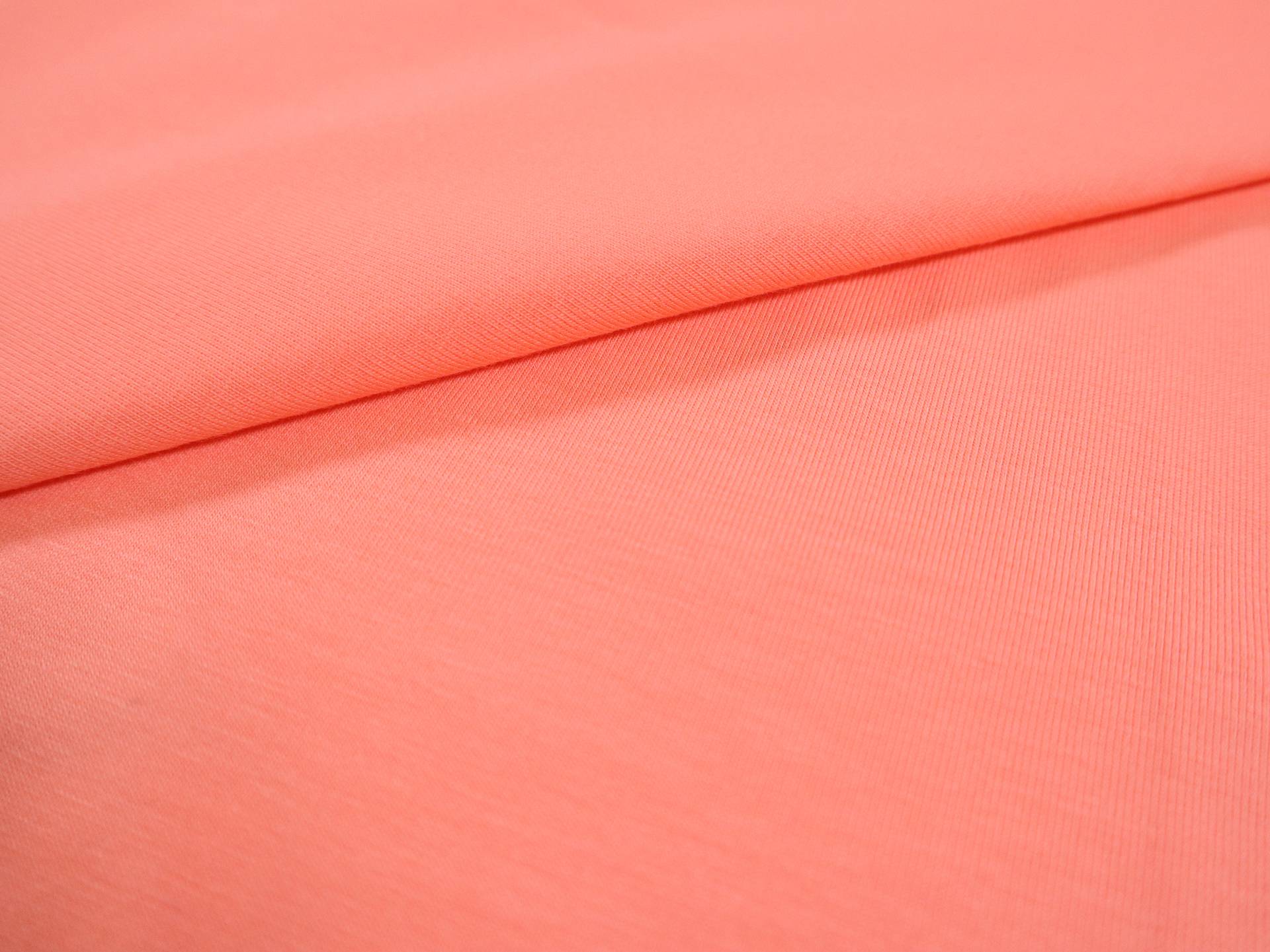 Cotton Spandex Jersey in Coral