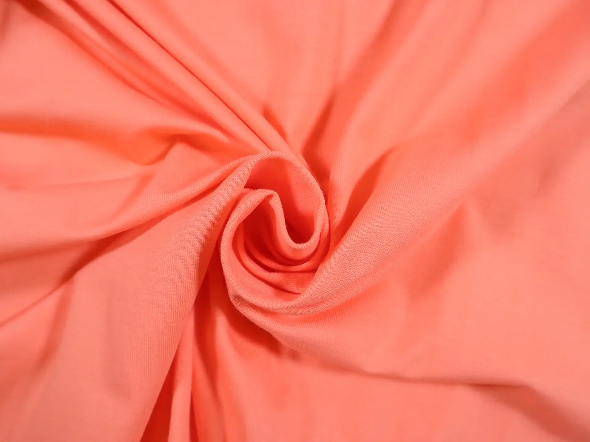 Cotton Spandex Jersey in Coral