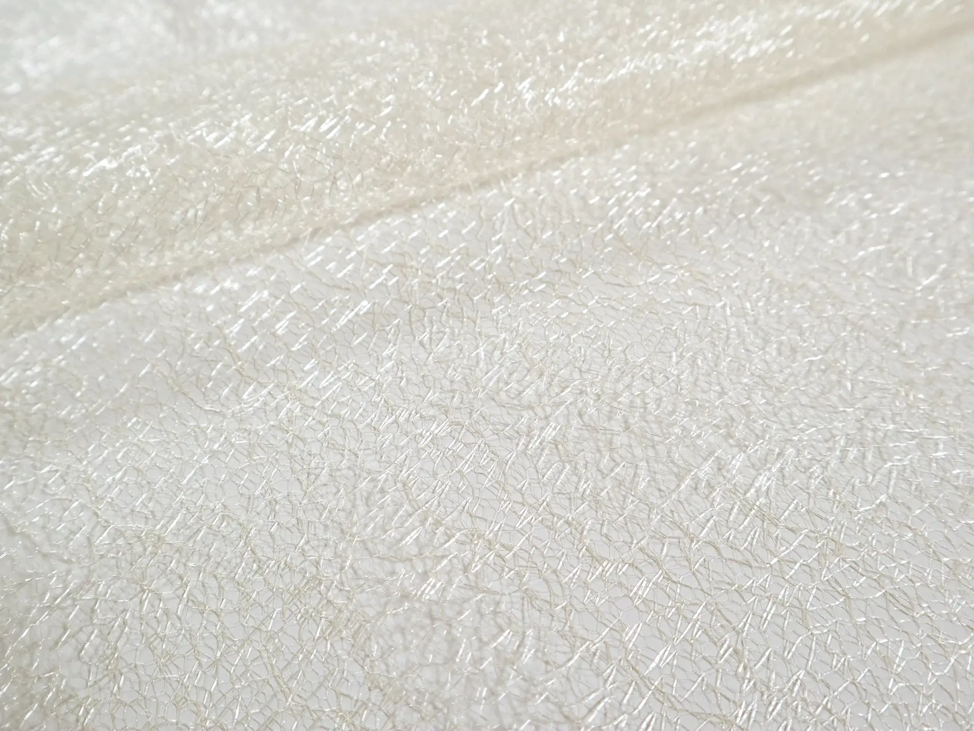 Metallic Novelty Tulle in Ivory