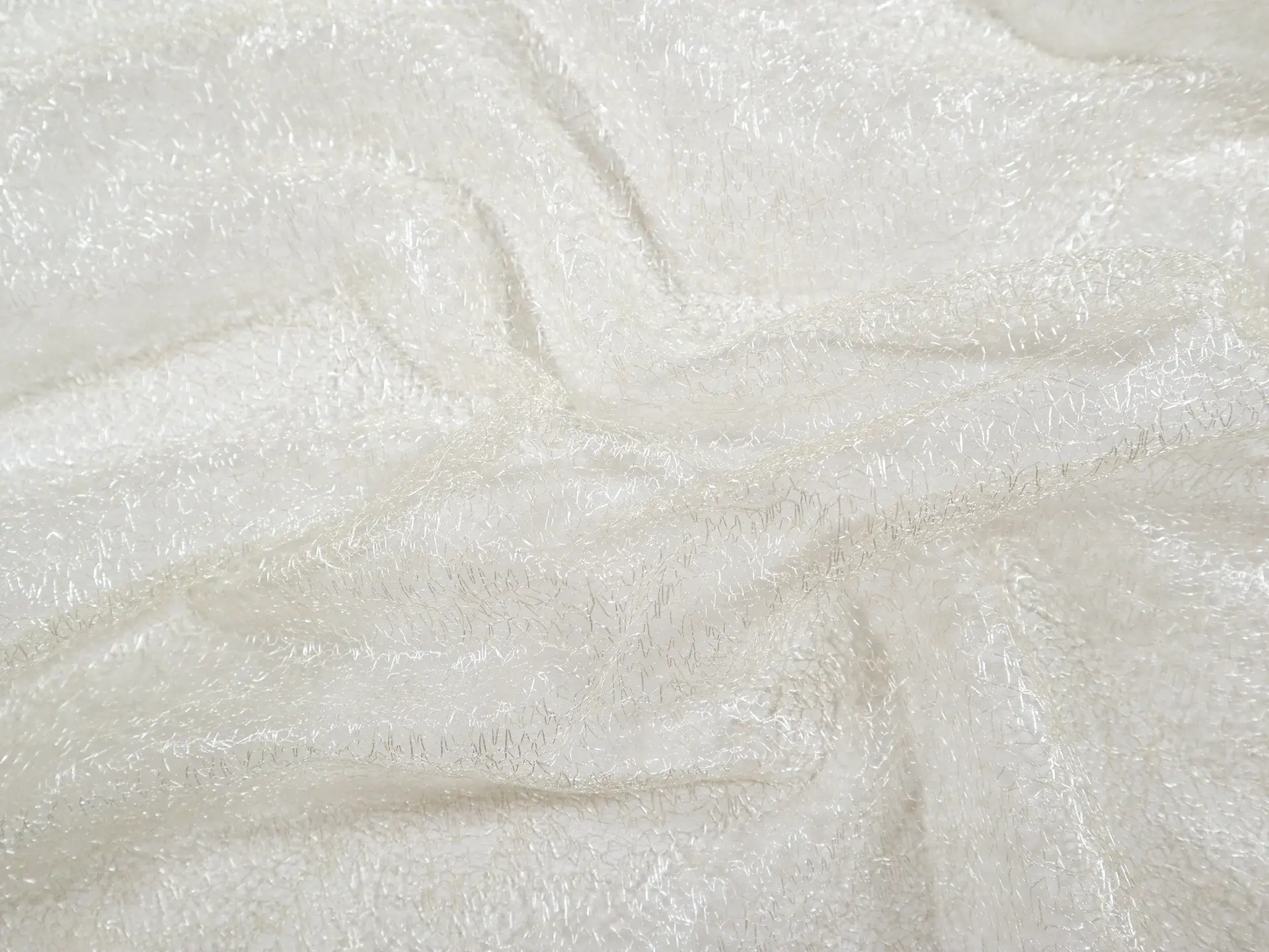 Metallic Novelty Tulle in Ivory