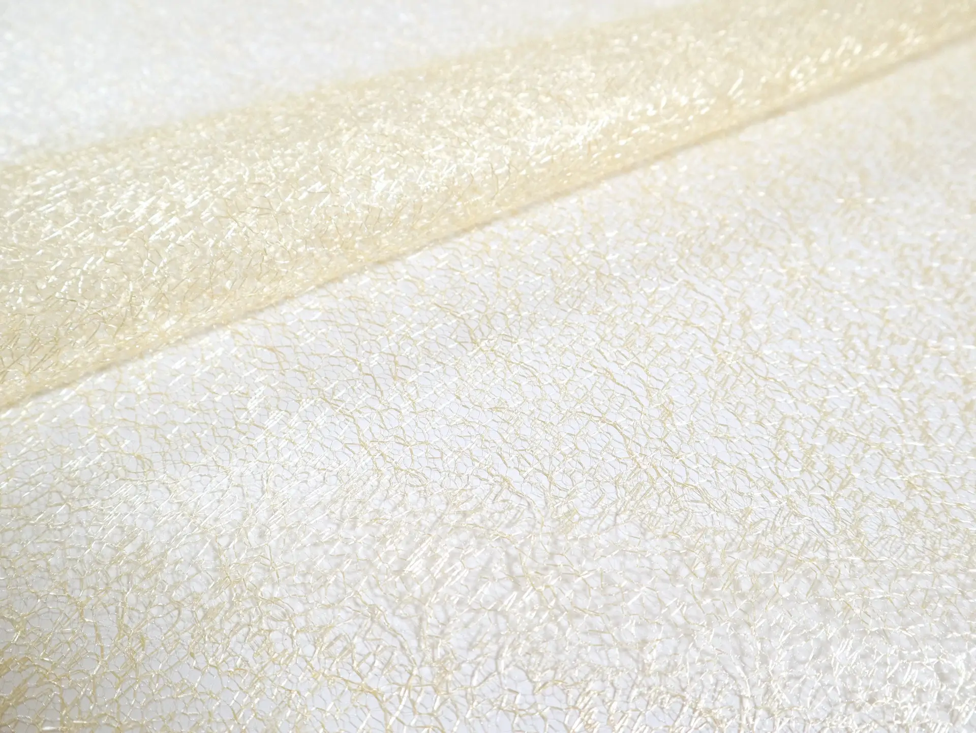 Metallic Novelty Tulle in Cream