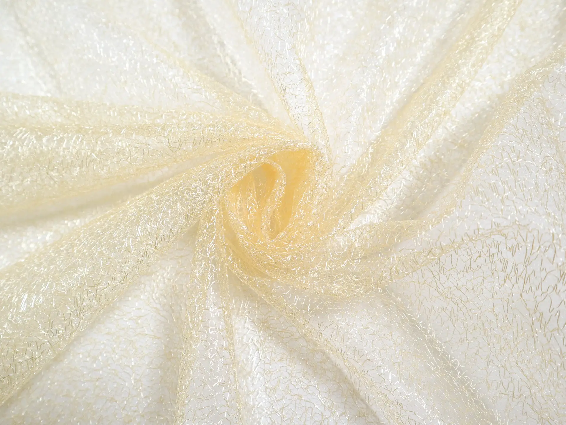 Metallic Novelty Tulle in Cream