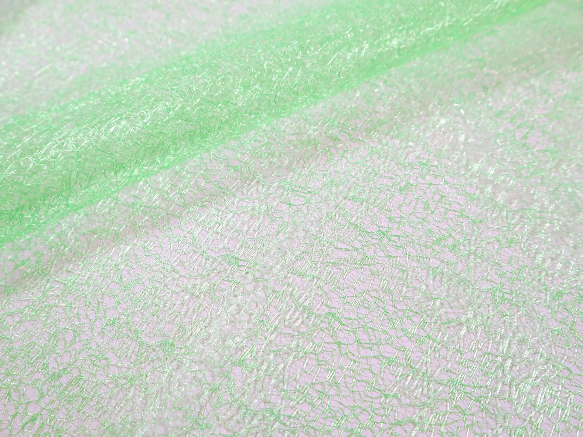 Metallic Novelty Tulle in Neon Lime