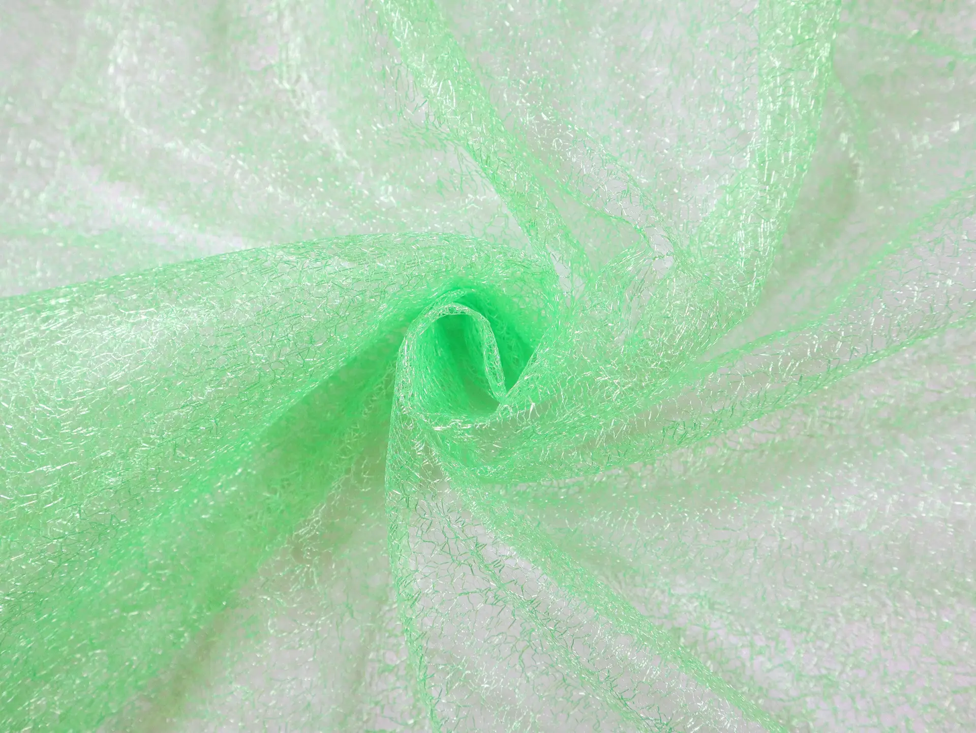 Metallic Novelty Tulle in Neon Lime