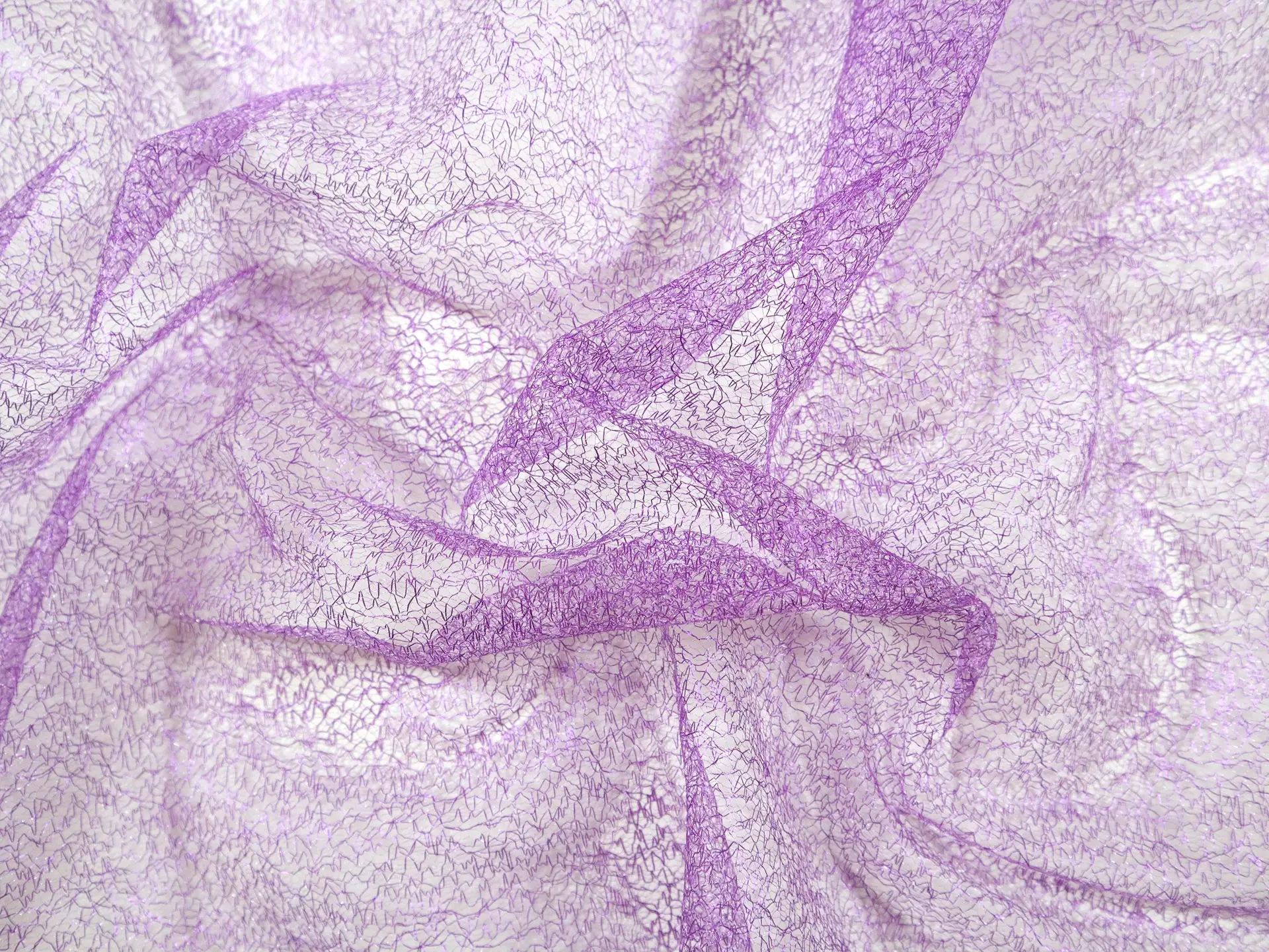 Metallic Novelty Tulle in Purple