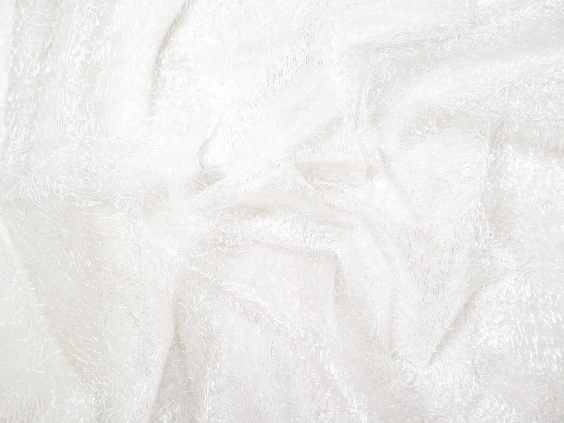 Metallic Novelty Tulle in Off White