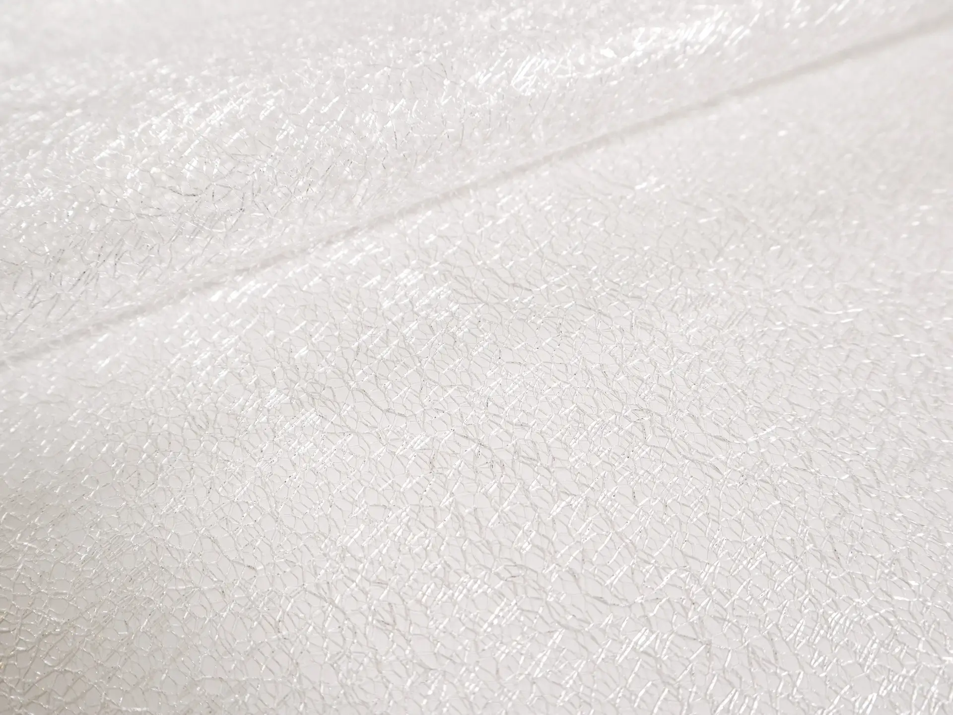 Metallic Novelty Tulle in Optic White