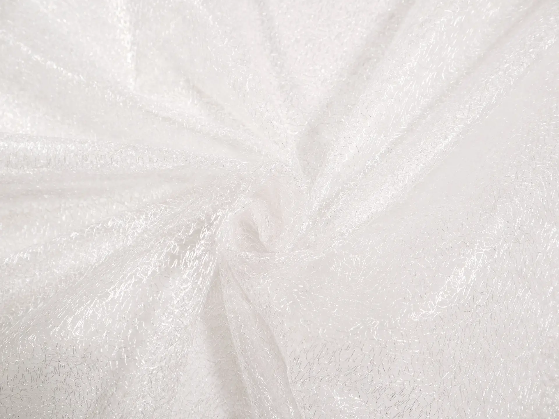 Metallic Novelty Tulle in Optic White