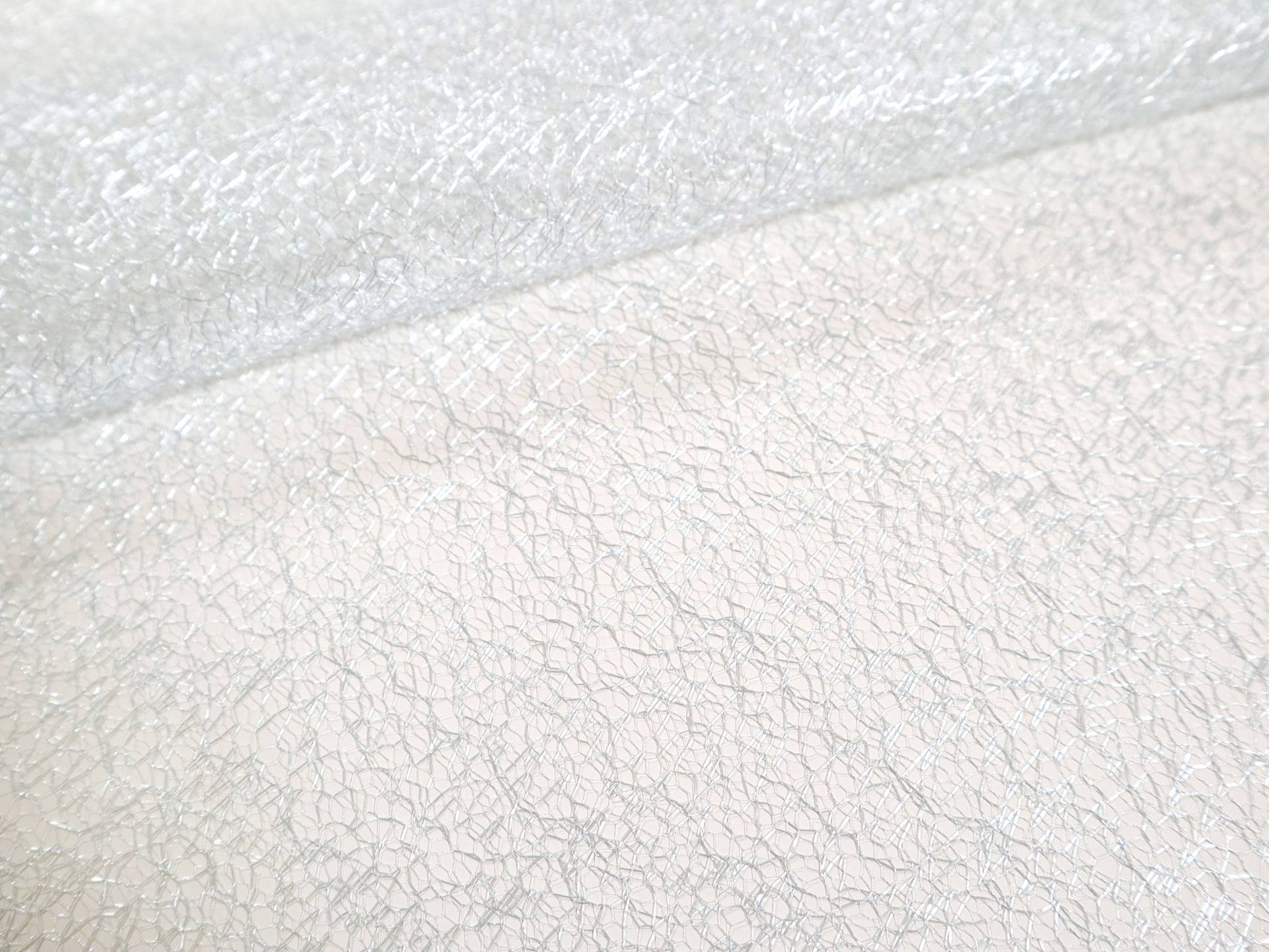 Metallic Novelty Tulle in Powder Blue