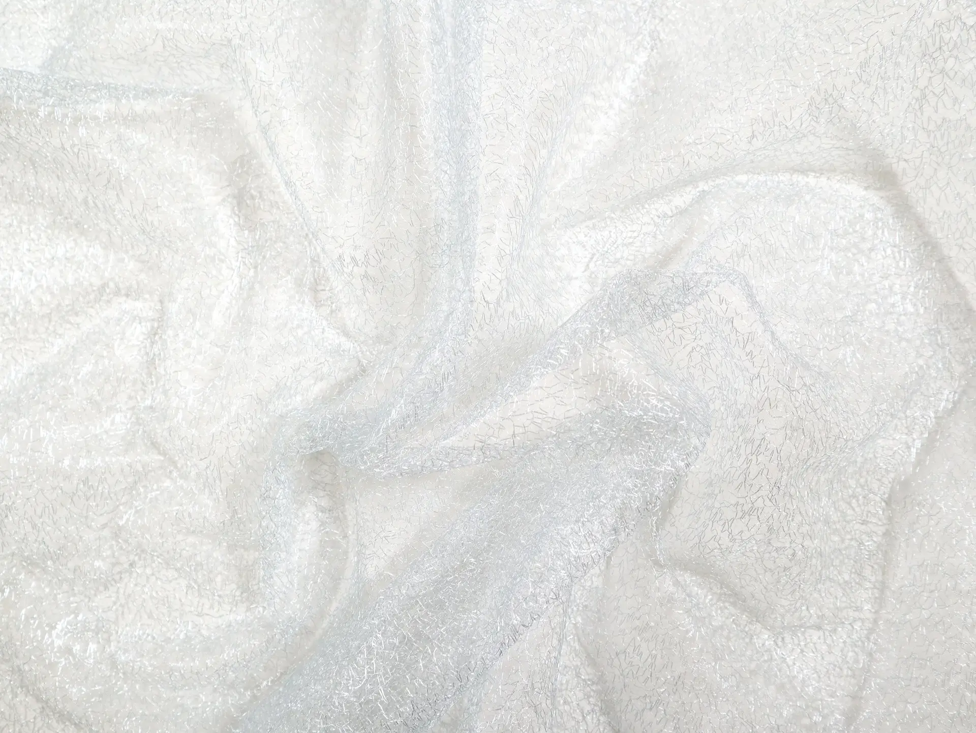 Metallic Novelty Tulle in Powder Blue