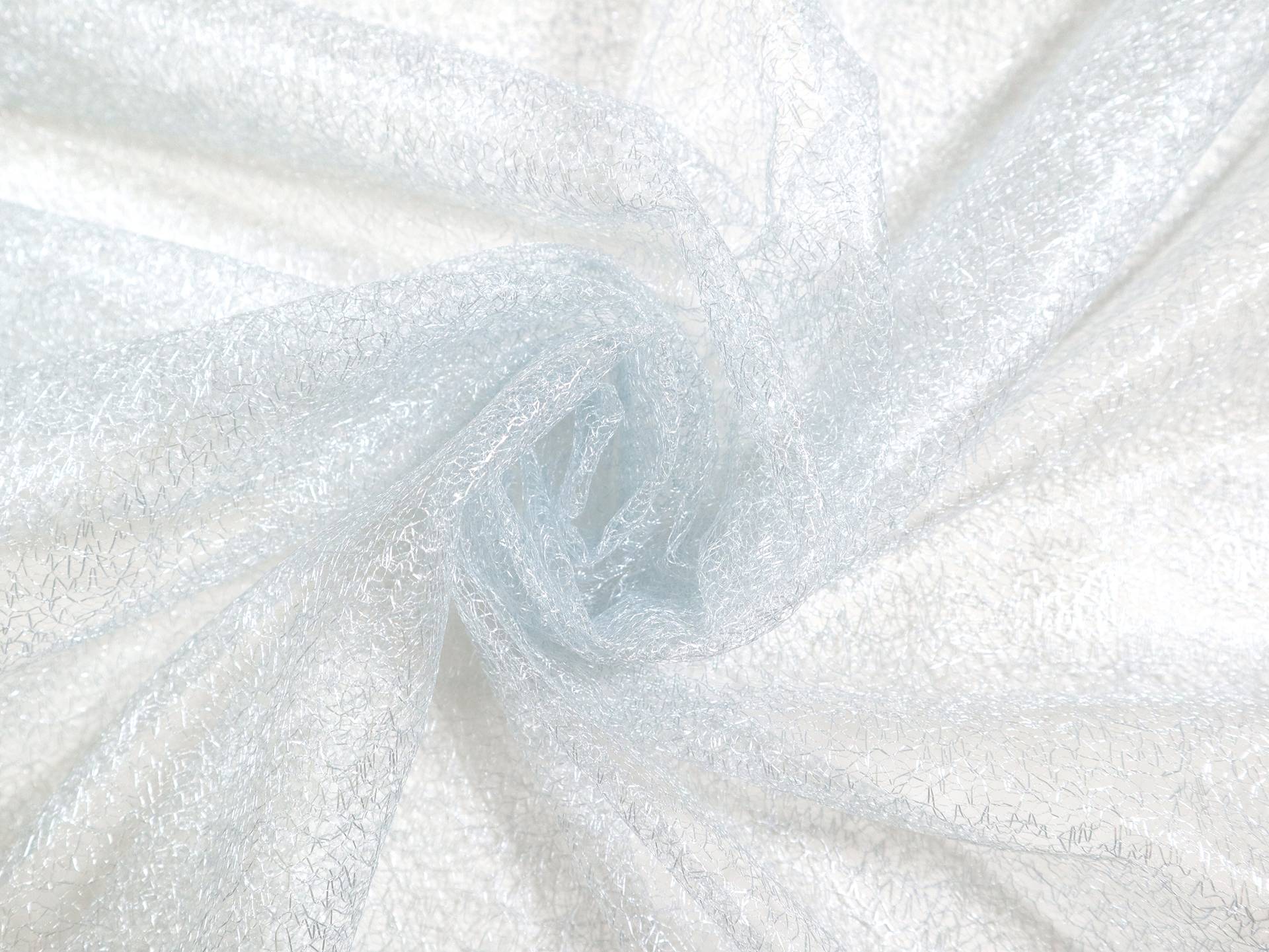 Metallic Novelty Tulle in Powder Blue