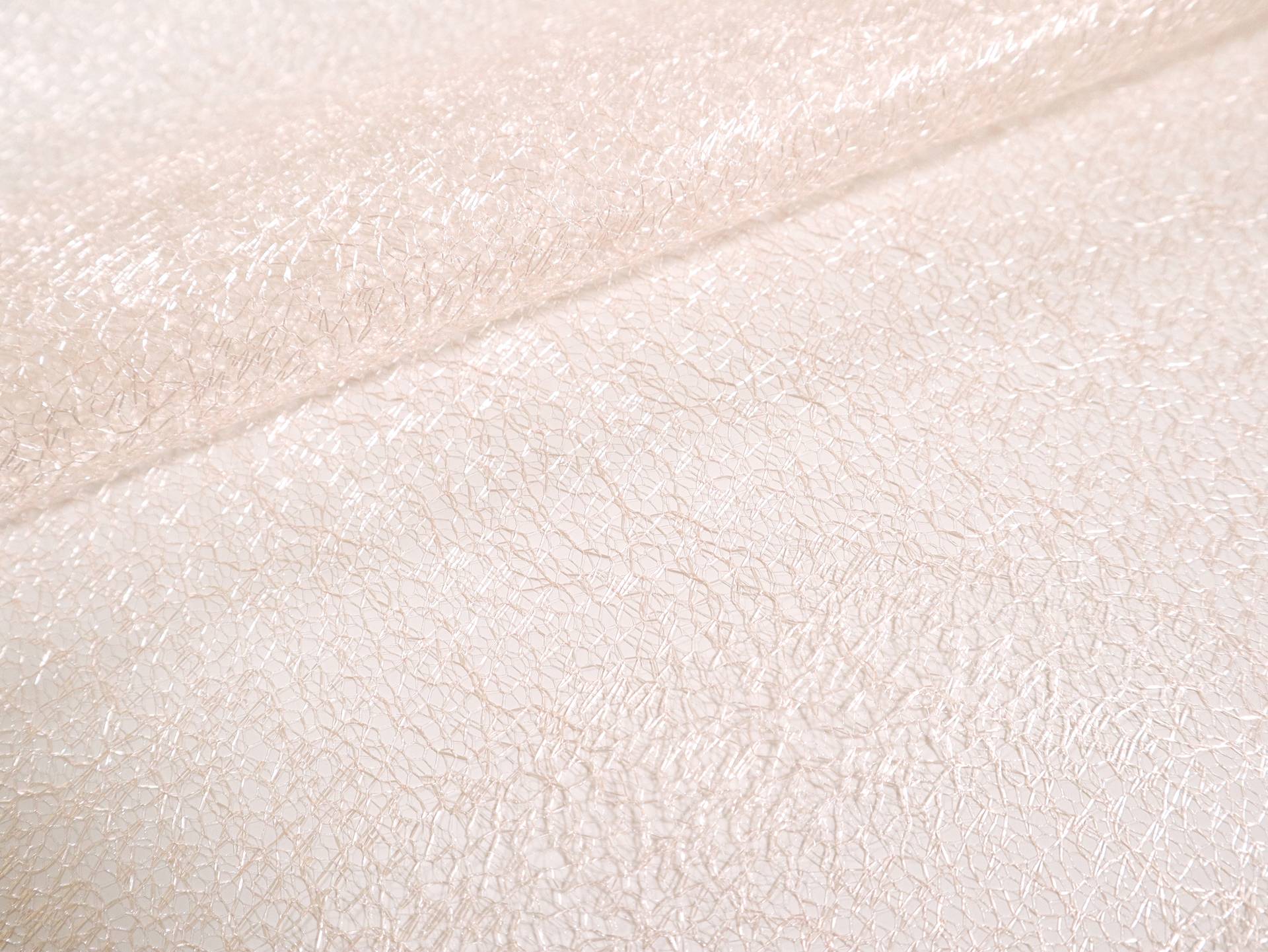 Metallic Novelty Tulle in Peach Pink