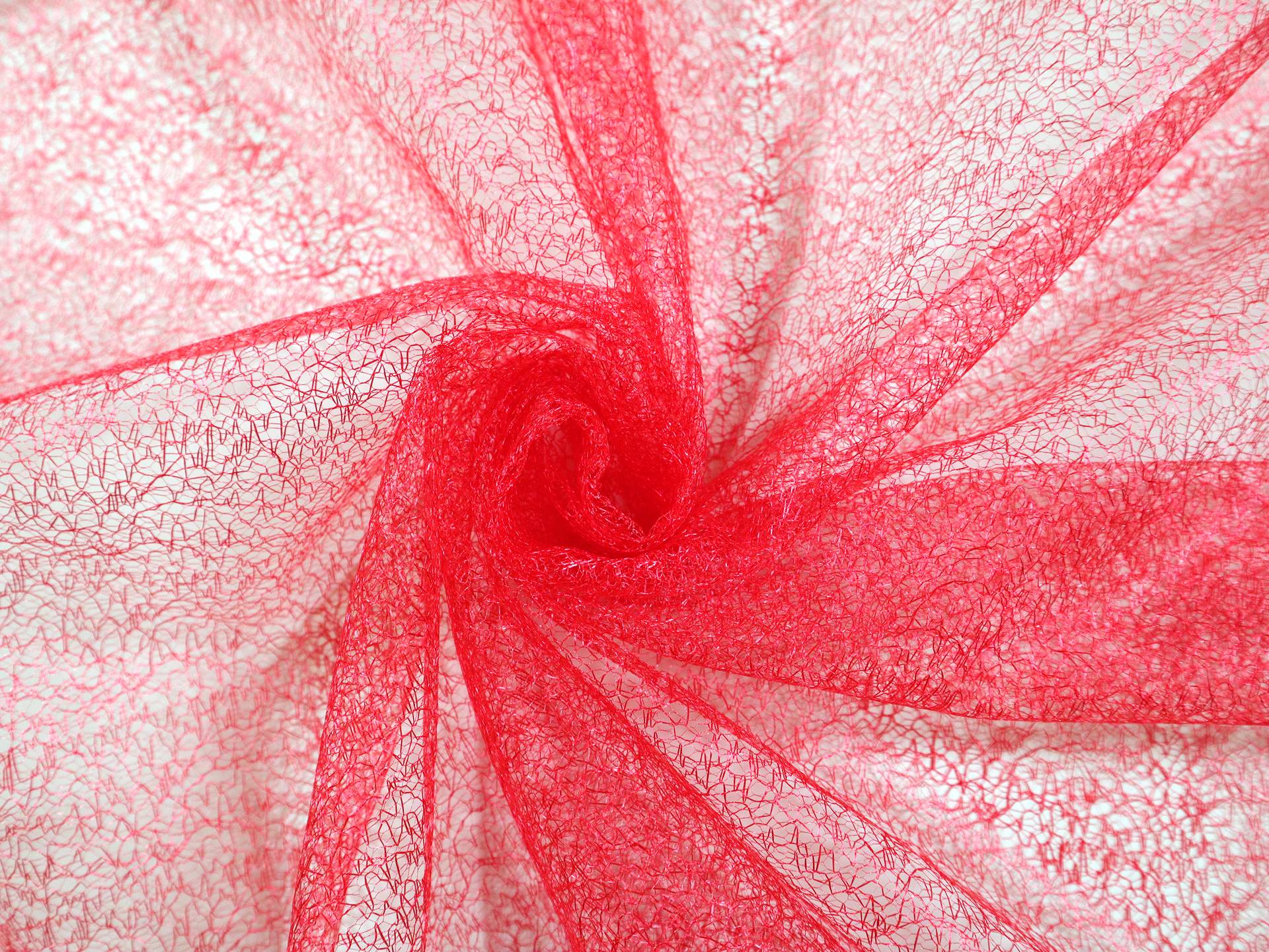 Metallic Novelty Tulle in Ruby Red