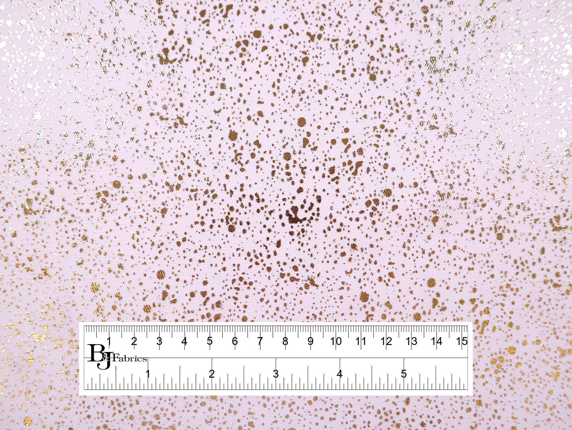 Metallic Speckled Tulle in Pink & Gold