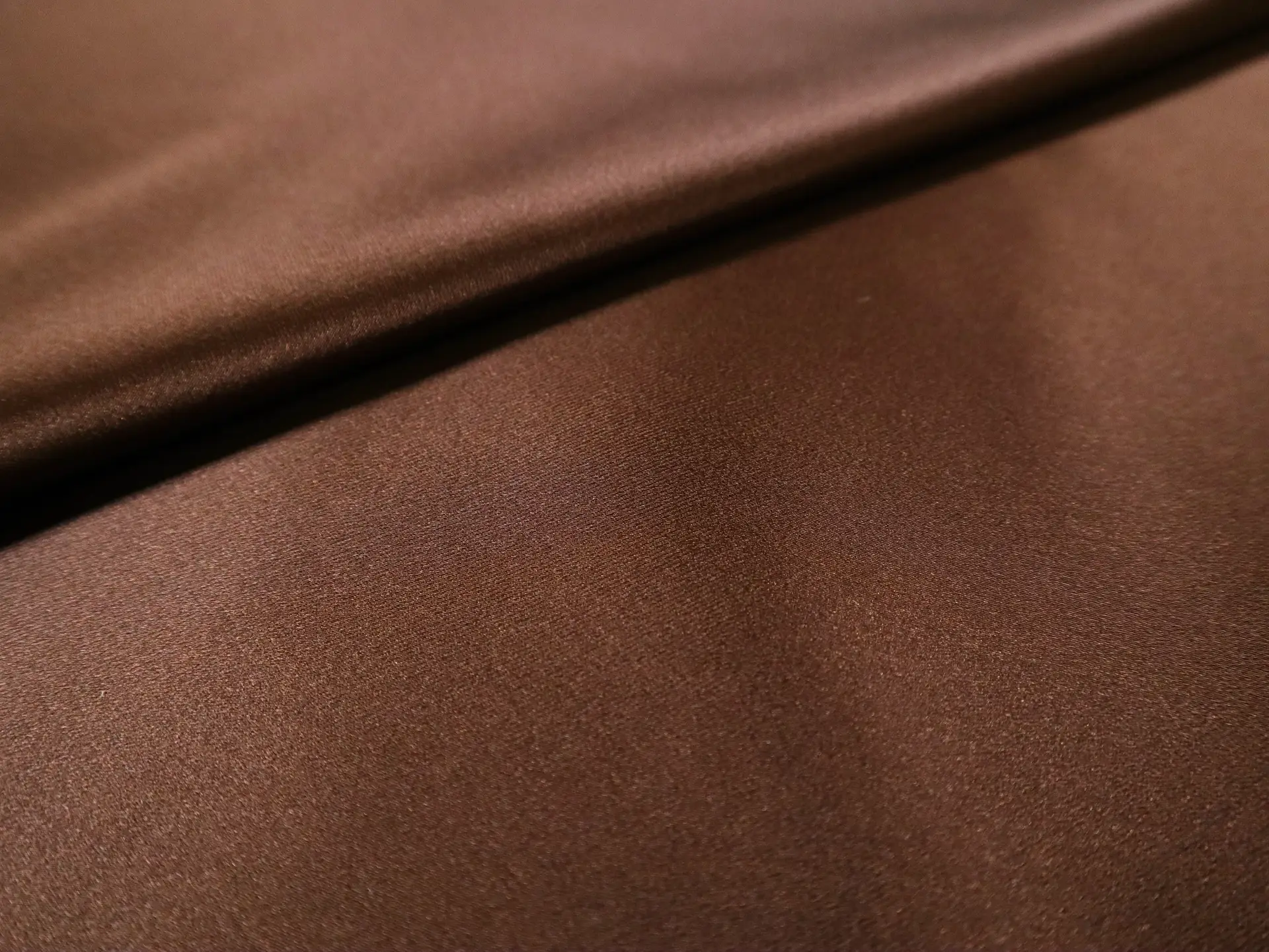 Armani Triacetate Stretch Satin in Chocolate Brown