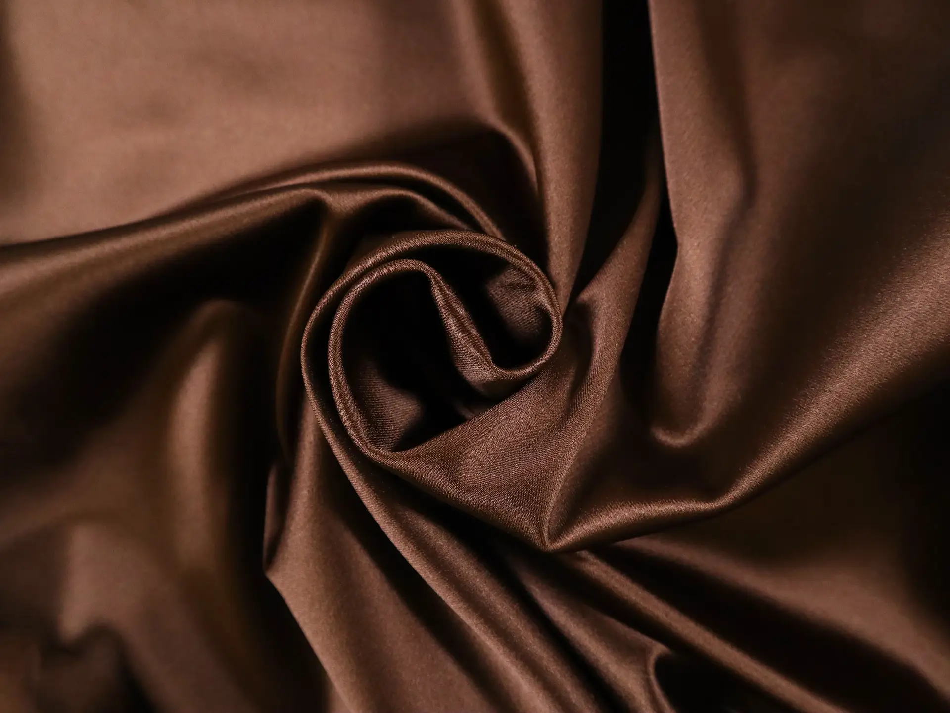 Armani Triacetate Stretch Satin in Chocolate Brown