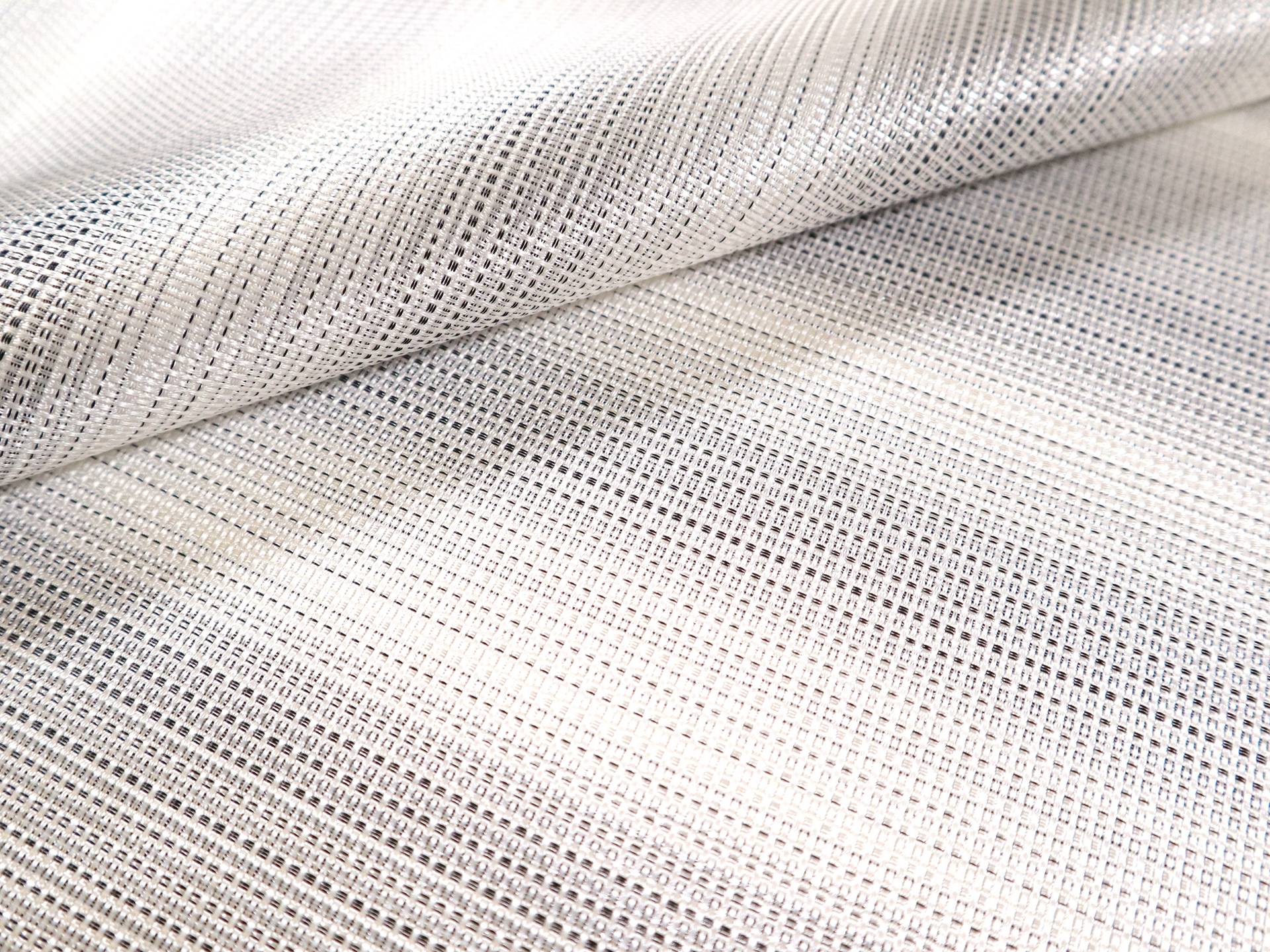 Brocade with Grey Ombré Stripes