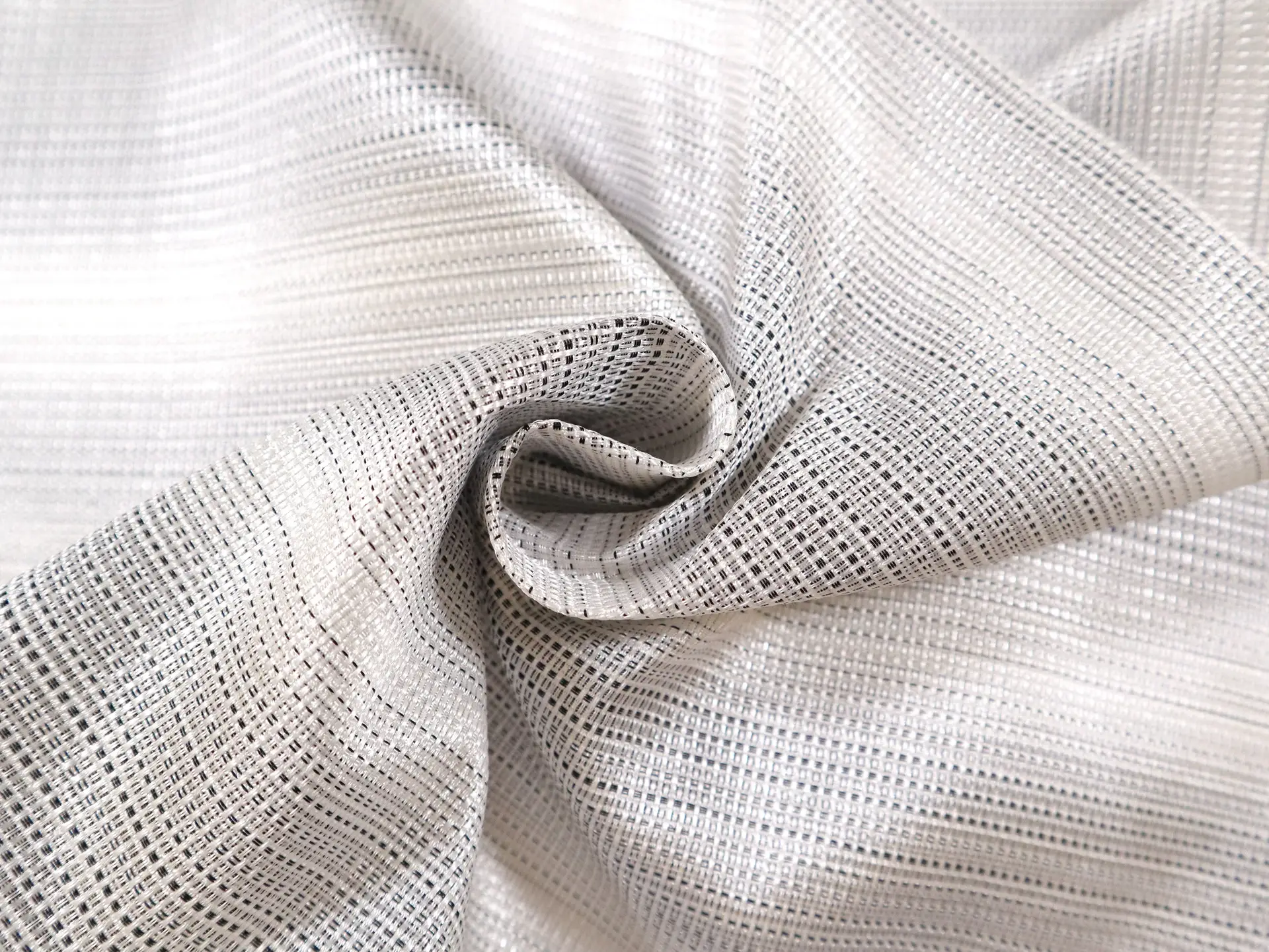 Brocade with Grey Ombré Stripes