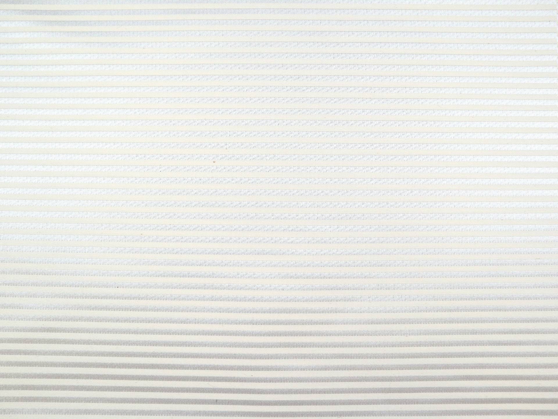 Metallic Stripe in Off White & Silver