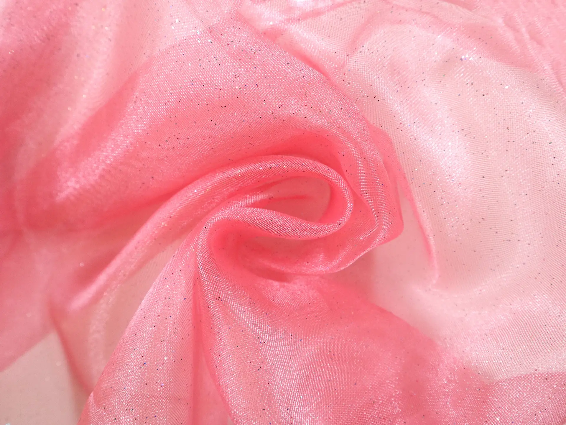 Glitter Mesh in Bubblegum Pink