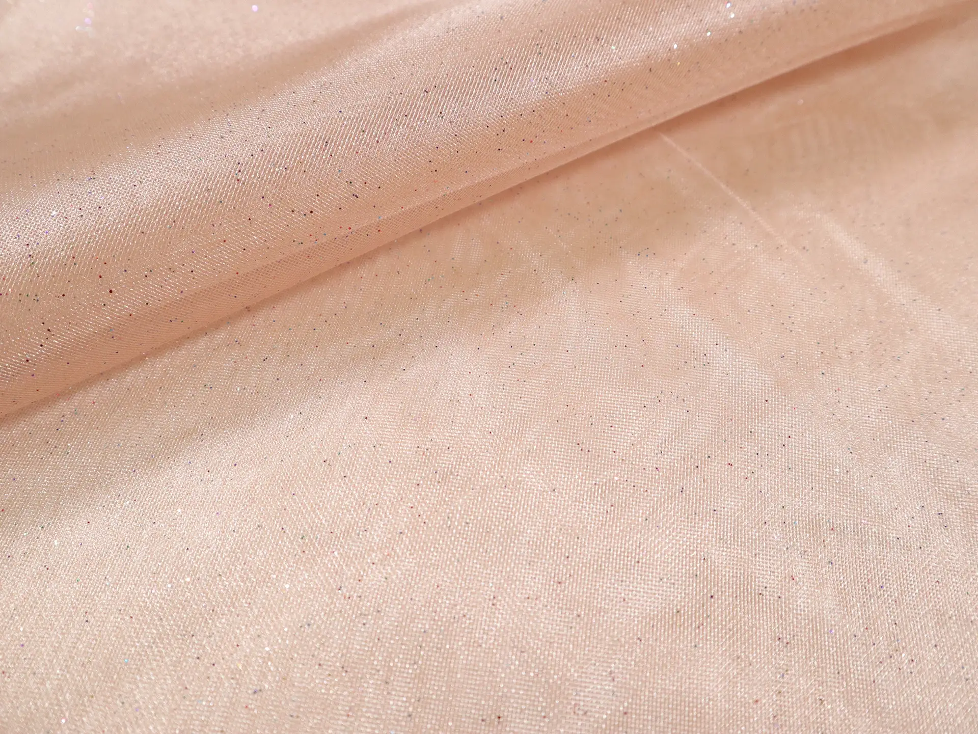 Glitter Mesh in Nude