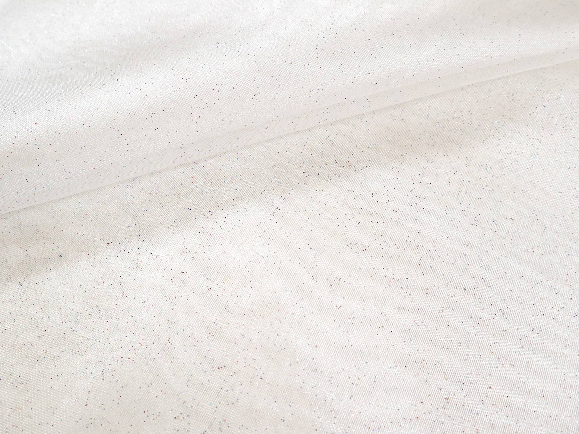 Glitter Mesh in White