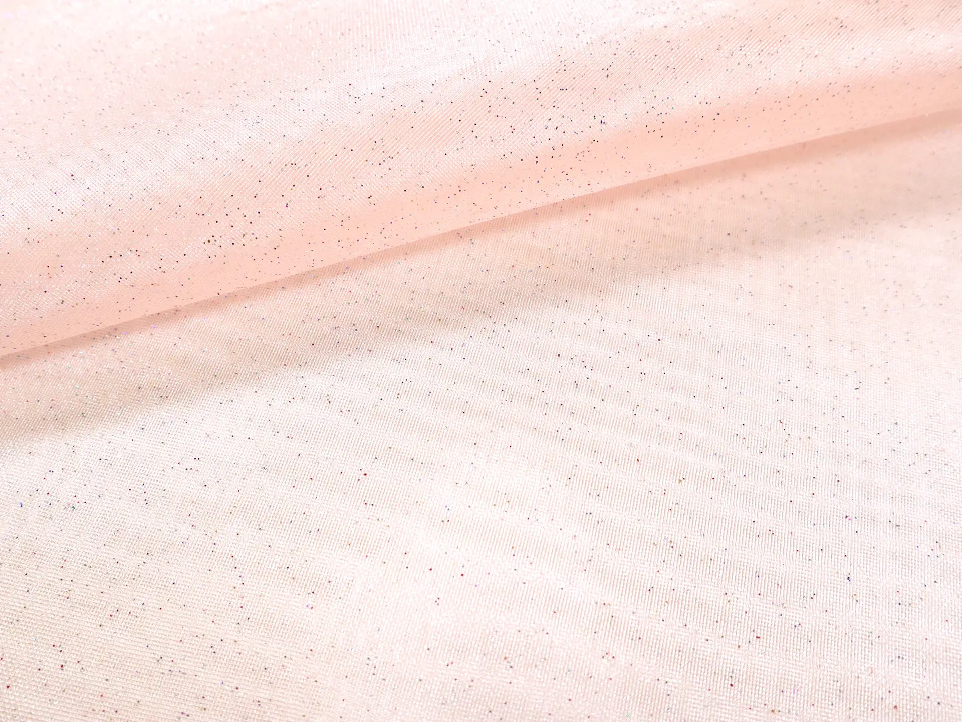 Glitter Mesh in Pale Pink